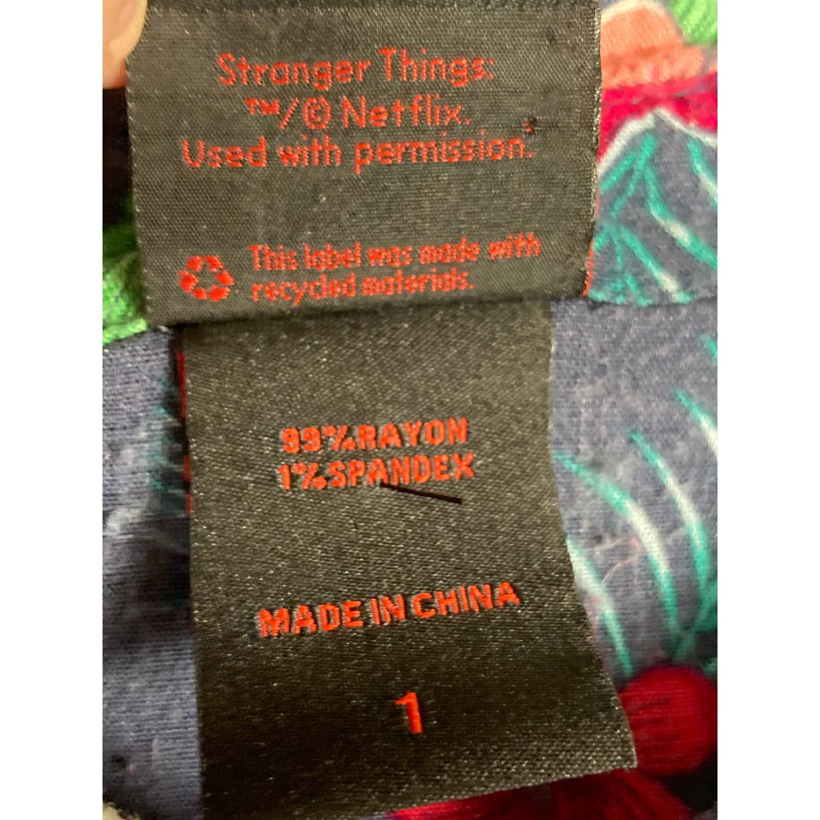 Other Stranger Things Demogorgon Floral Hawaiian Shirt Size 1 Size XL / US 12-14 / IT 48-50 - 3 Thumbnail