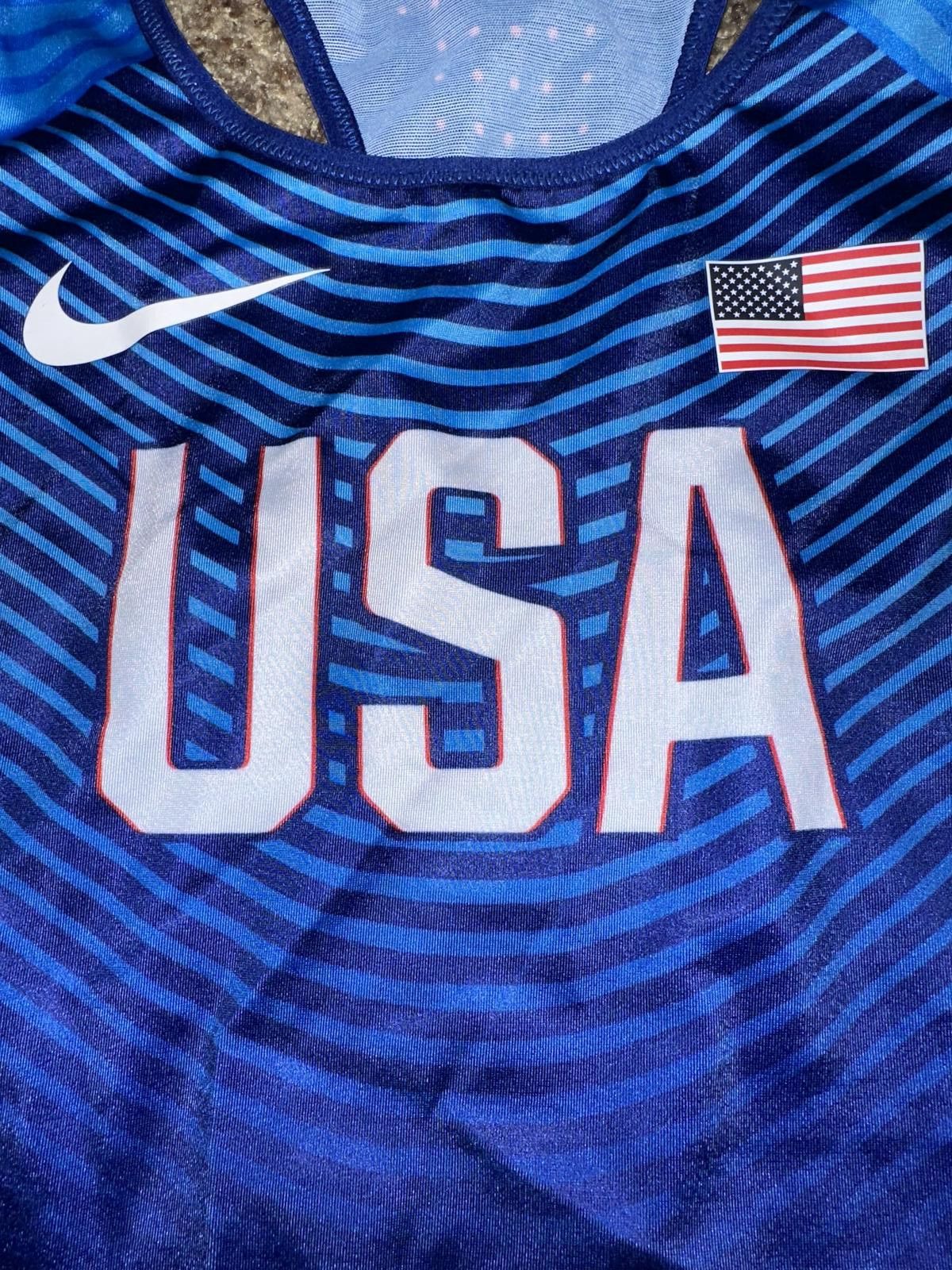 Nike Nike Women’s Pro Elite Track & Field USA Olympic Team Issue AEROBLADES Speedsuit Size M / US 6-8 / IT 42-44 - 4 Thumbnail