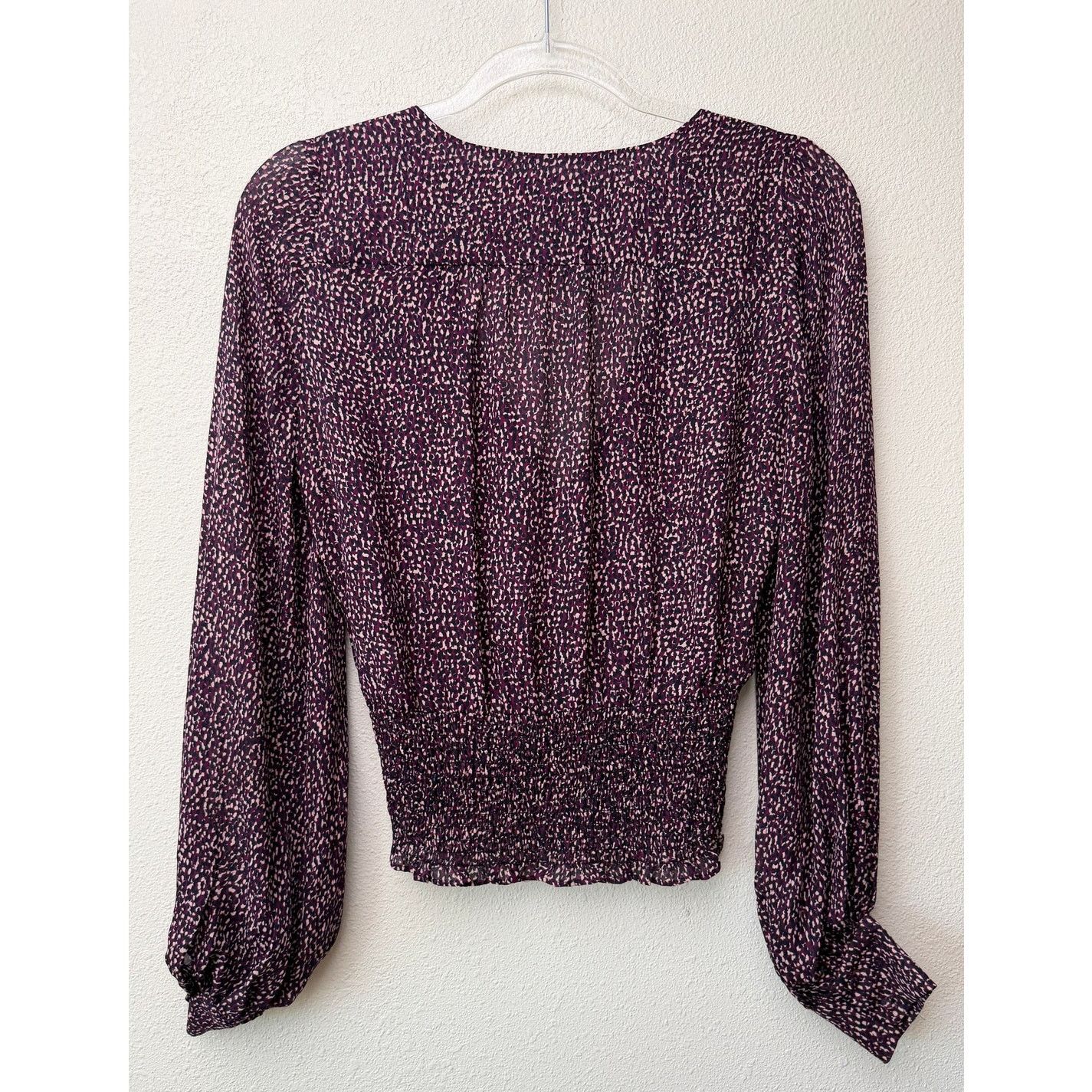 Parker Parker Matilda Funfetti Silk Blouse Women XS Purple Size XS / US 0-2 / IT 36-38 - 5 Thumbnail