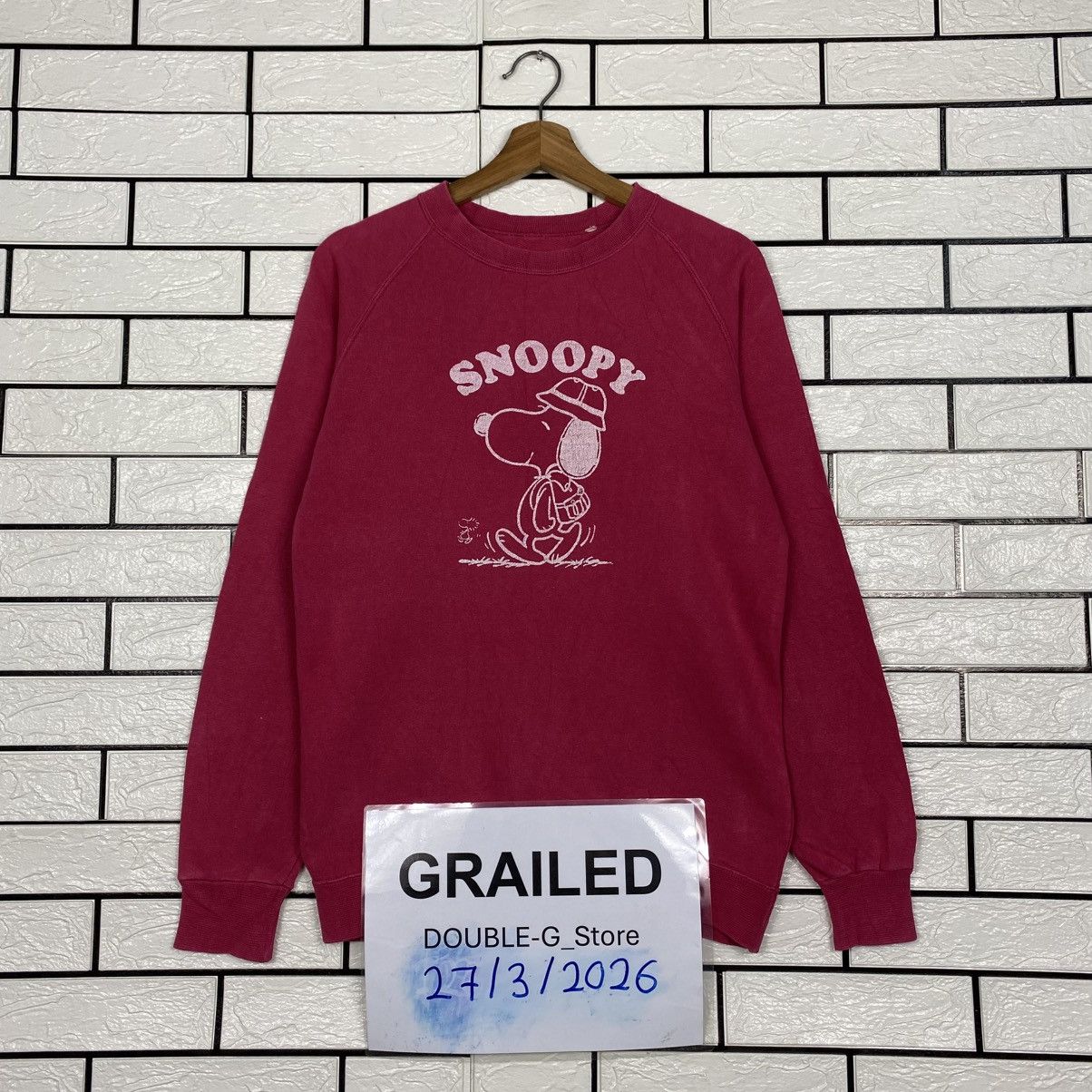 Vintage 📌Vintage Sweatshirt Snoopy USA Big Logo Size US M / EU 48-50 / 2 - 1 Thumbnail