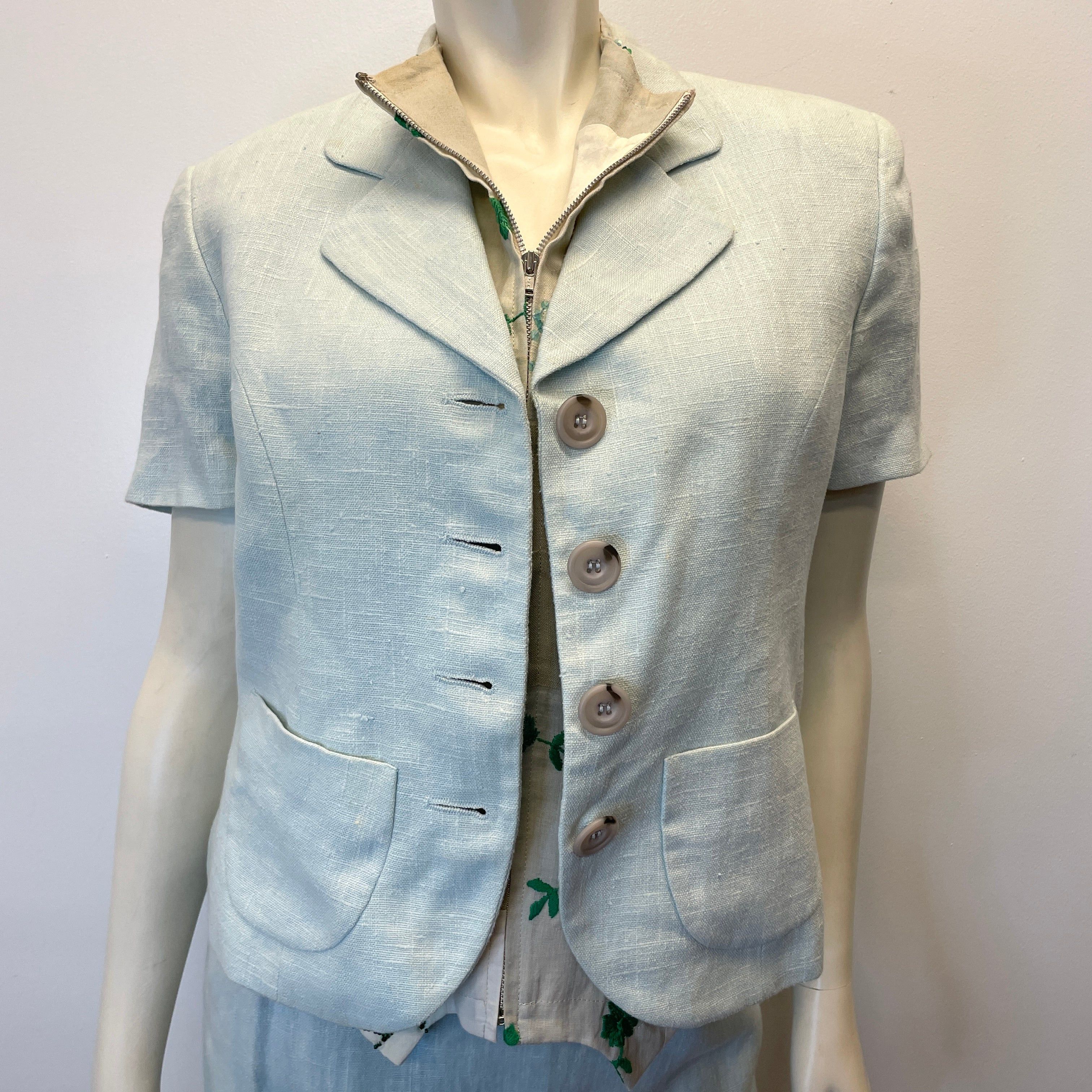 Dolce & Gabbana Dolce & Gabbana Vintage Designer Linen Skirt Suit Made In Italy Size Small Size S / US 4 / IT 40 - 3 Thumbnail