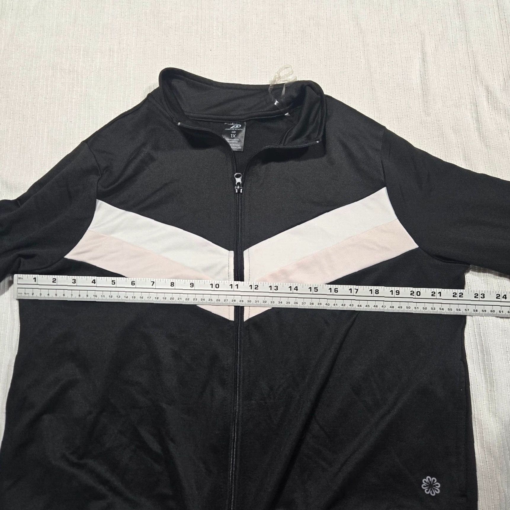 Pro Player Pro-player Jacket Shirt Large Adult Women Black Full Zip Hooded Coat 1X Plus Size Accents Zipper Long Sleeve Terry Acrylic Blend Size XL / US 12-14 / IT 48-50 - 4 Thumbnail