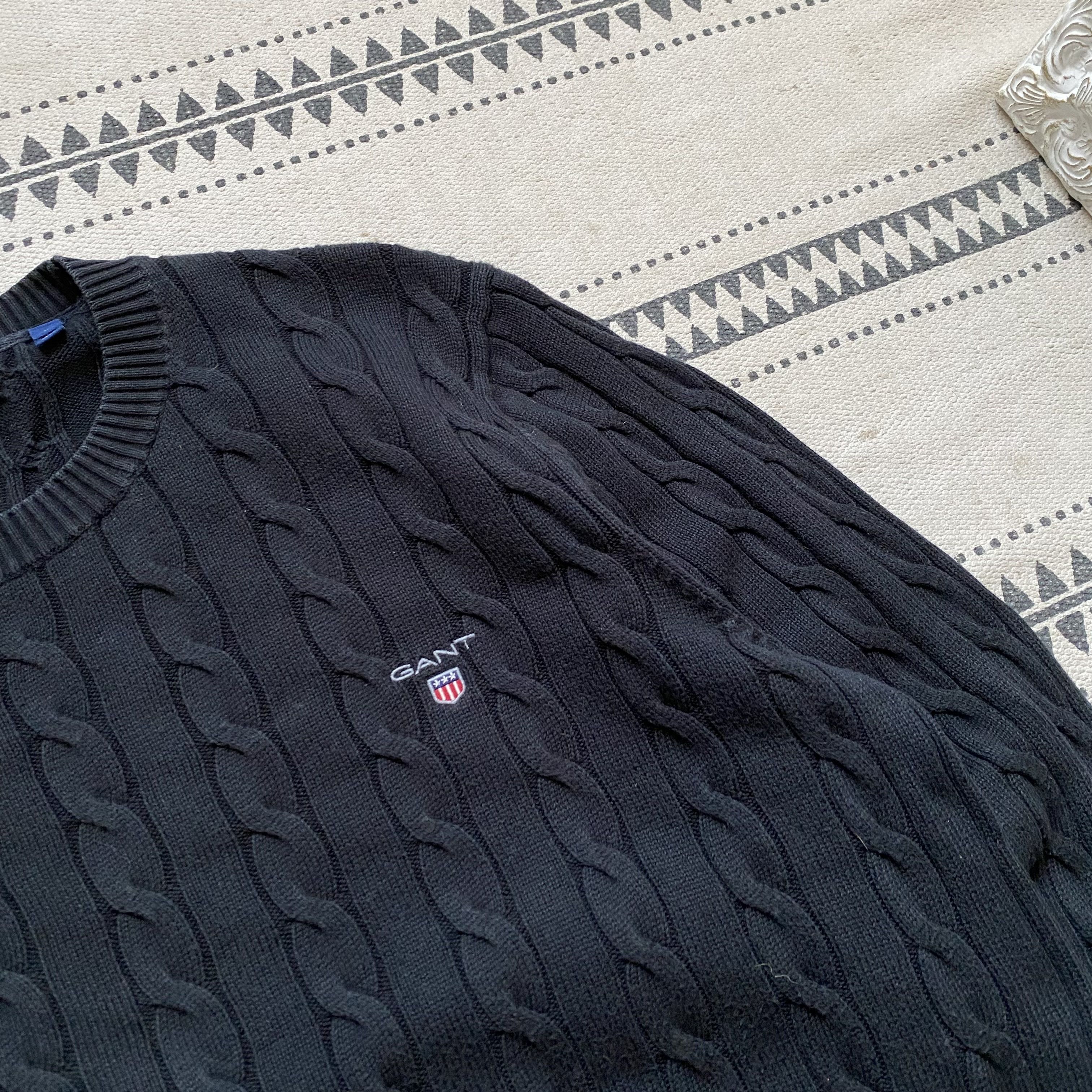 Gant Vintage Gant USA Cable knit sweater mini logo Knitwear Size US L / EU 52-54 / 3 - 6 Thumbnail