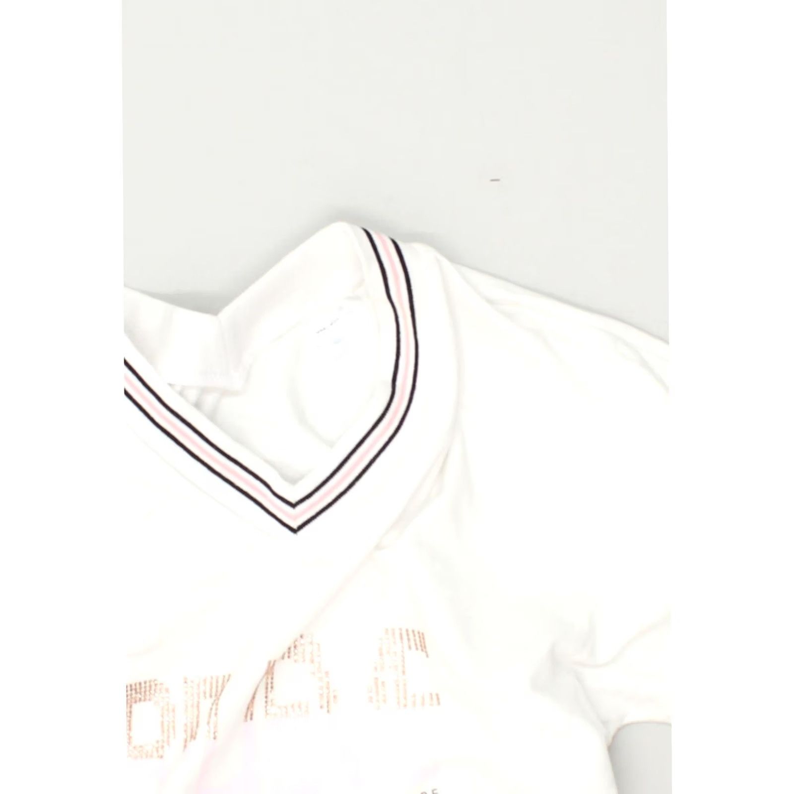 Vintage VINTAGE Womens Graphic Crop Top White XS Cotton Size XS / US 0-2 / IT 36-38 - 3 Thumbnail