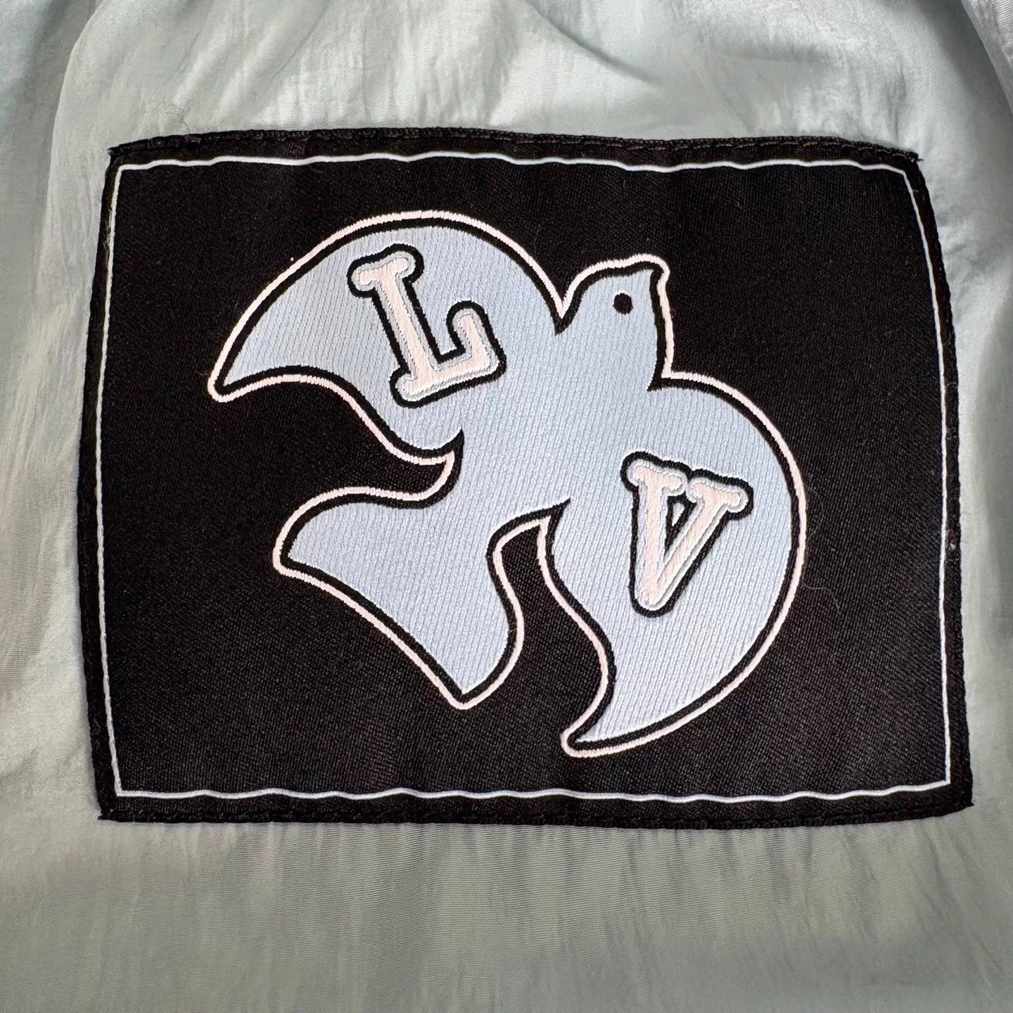 Louis Vuitton LV flocked patchwork dove light blue pants Size US 36 / EU 52 - 9 Thumbnail