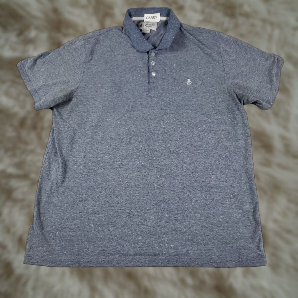 Original Penguin Original Penguin Polo Mens XL Blue Classic Preppy Sports Logo Size US XL / EU 56 / 4 - 1 Thumbnail