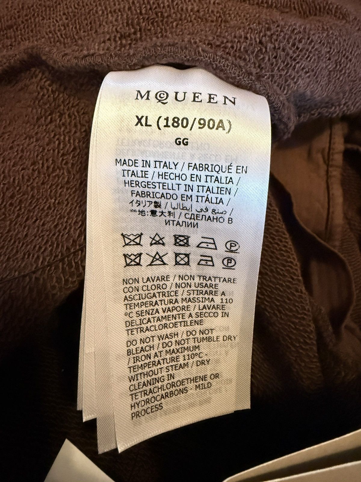Alexander McQueen Alexander McQueen Brown Joggers Size US 35 - 11 Thumbnail