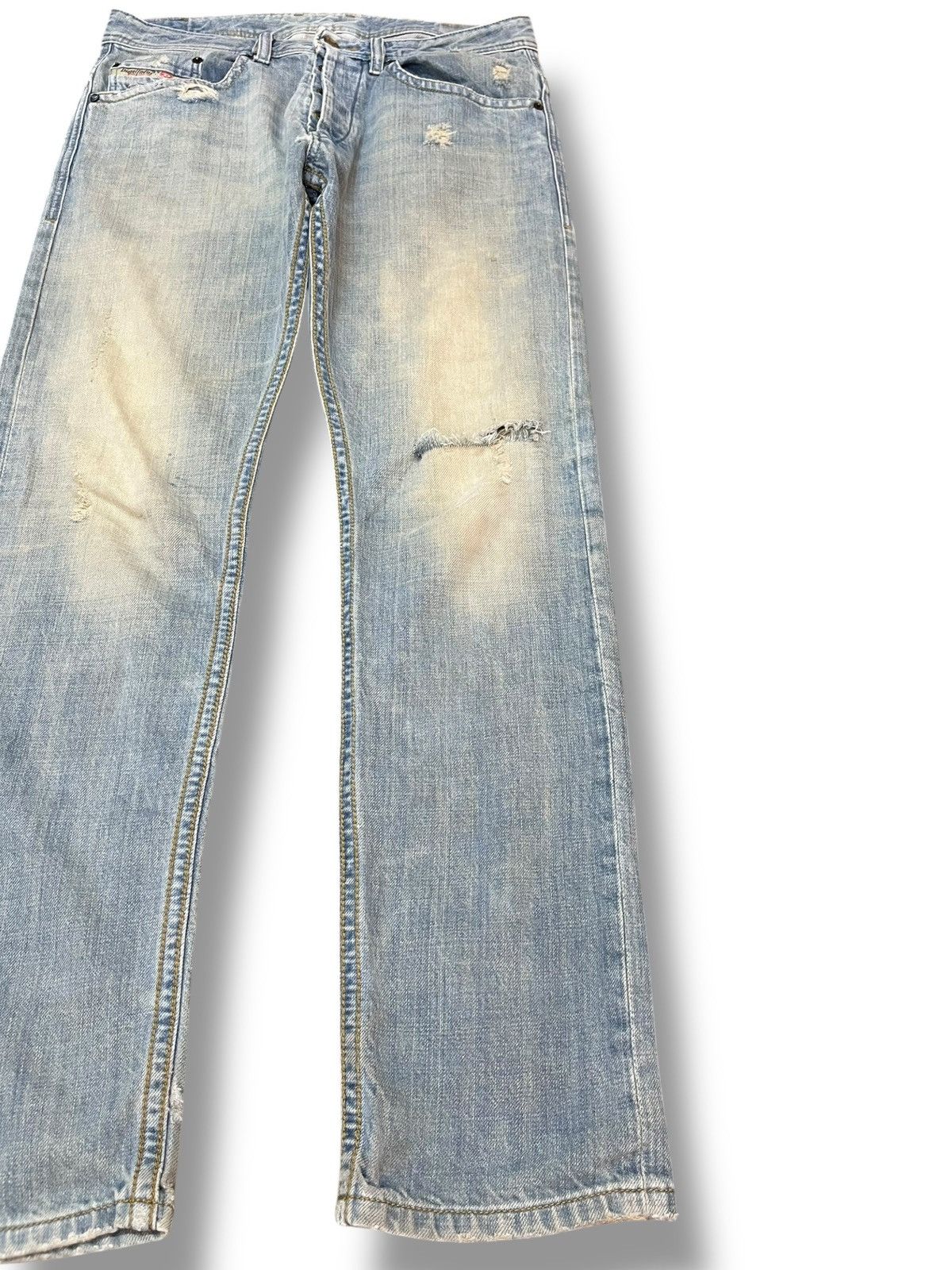 Diesel Vintage Diesel Bradon Mudwash Faded Distressed Denim Size US 32 / EU 48 - 4 Thumbnail