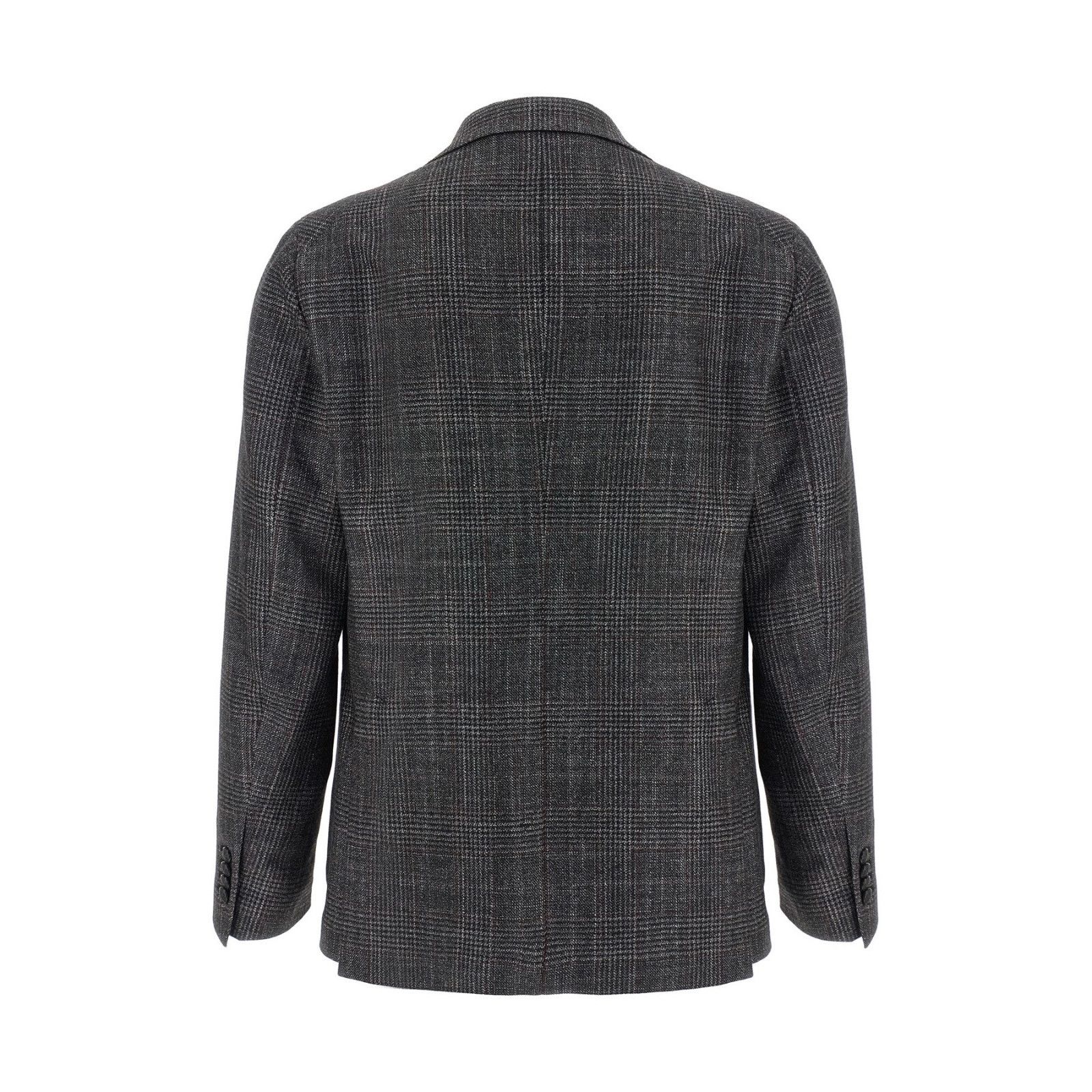 Tagliatore TAGLIATORE Gray Check Patterned Wool Blazer New & Authentic Size US L / EU 52-54 / 3 - 2 Thumbnail