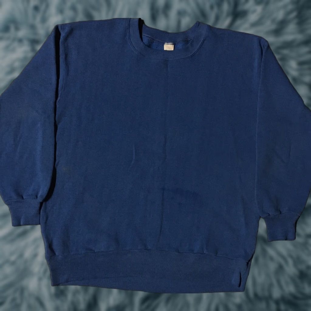 Vintage VINTAGE 90s USA Track Hoodie S Blue Distressed Sweatshirt Grunge Biker Skate Surf Pullover Men Small USA Made Size US S / EU 44-46 / 1 - 1 Thumbnail