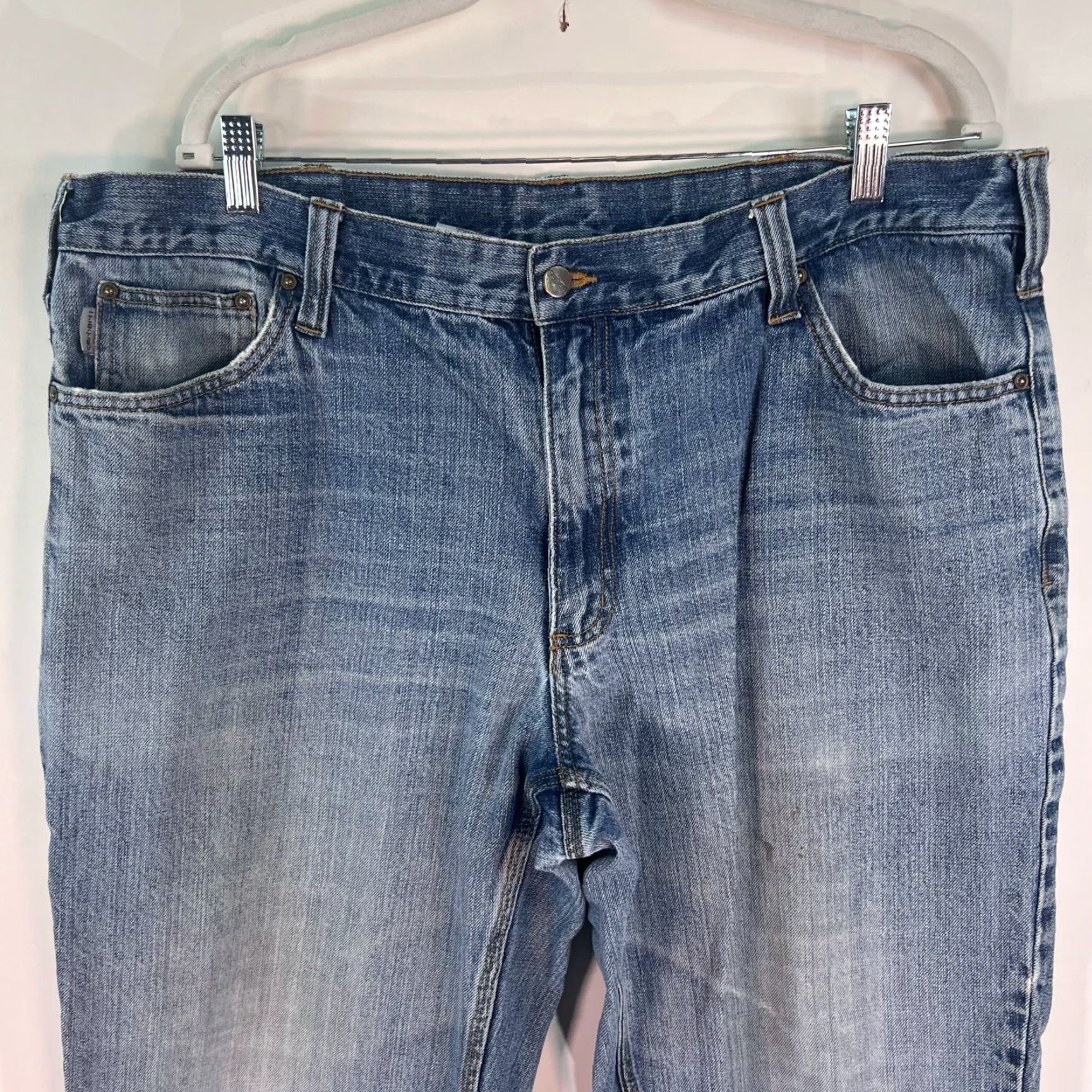 Carhartt Carhartt Pants Mens 40 Blue Relaxed Fit Dungaree Work Wear Outdoor 40x30 Size US 40 / EU 56 - 2 Thumbnail