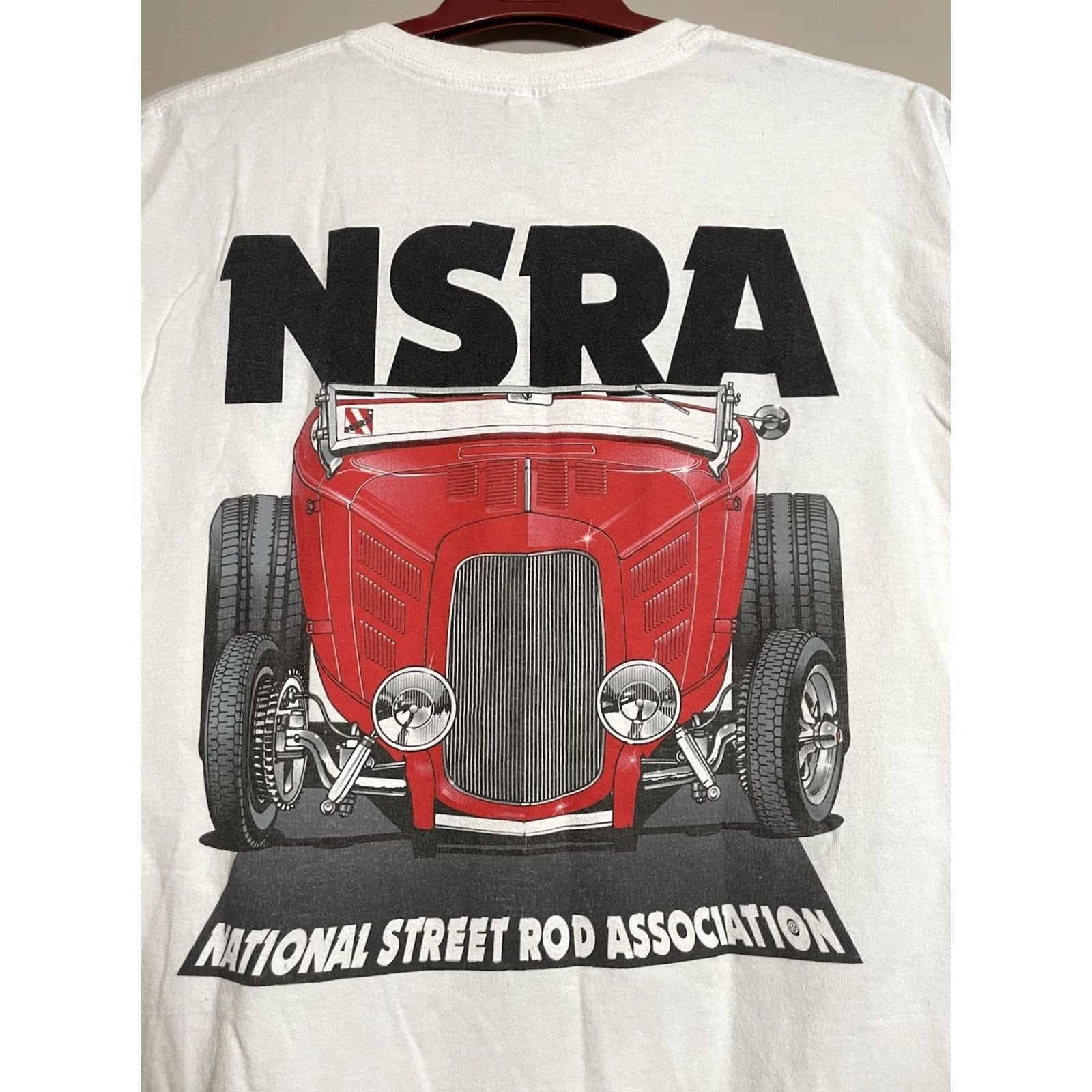 Gildan NSRA Street Rod Nationals T-Shirt White XL Men Short Sleeve Gildan Retro Crew Neck Size US XL / EU 56 / 4 - 6 Thumbnail