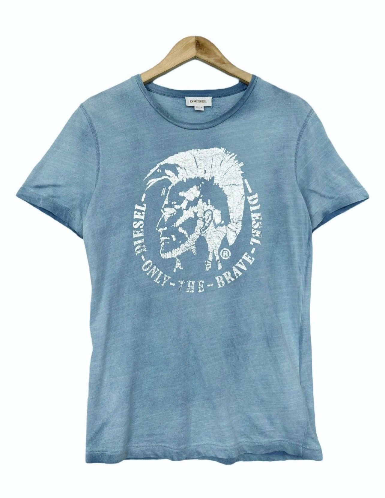Diesel Diesel Trojan Distressed Big Graphic Tee Size US M / EU 48-50 / 2 - 1 Thumbnail