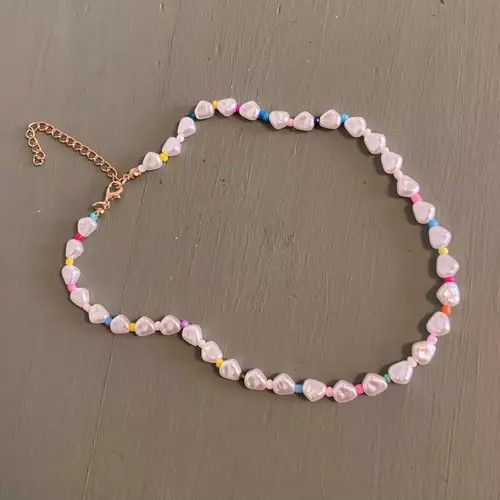 Jewelry Bohemia Pearl Rainbow Beaded Choker Necklace Size ONE SIZE - 3 Thumbnail