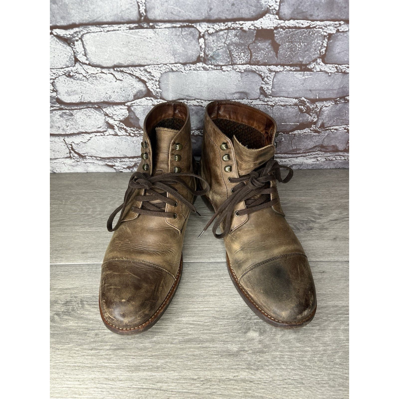 Warfield & Grand Warfield And Grand Mesa Brown Leather Lace Up Chukka Boots M Size US 8.5 / EU 41-42 - 2 Thumbnail