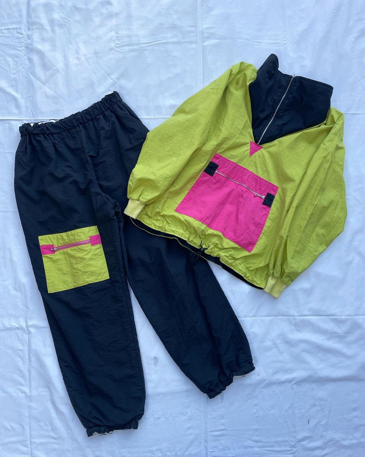 image of Vintage Garry Tracksuit On Riri Zippers in Black, Women's (Size 26)