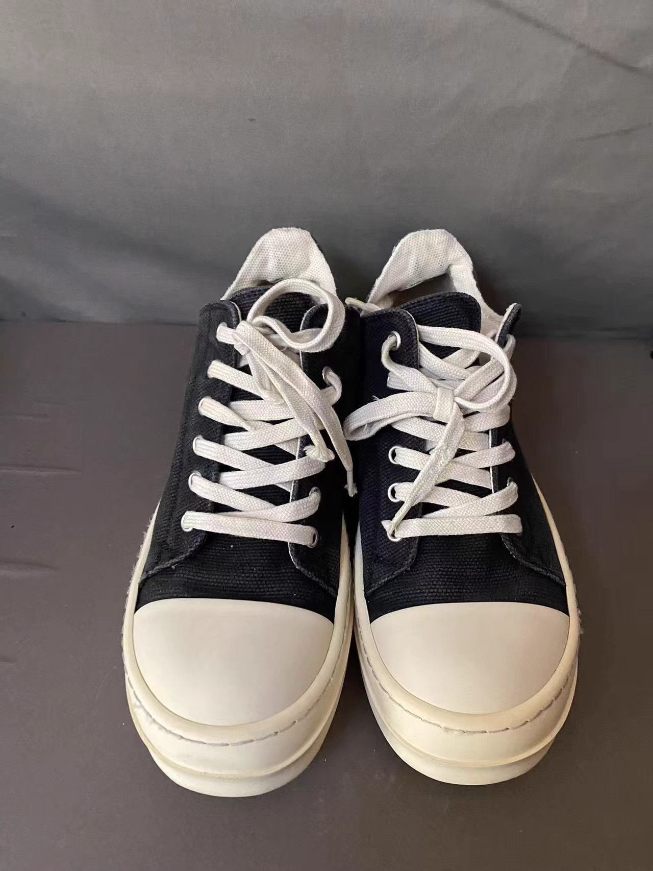 Rick Owens Rick Owens DRKSHDW Canvas Jumbo Lace Low Size US 7.5 / IT 37.5 - 3 Thumbnail
