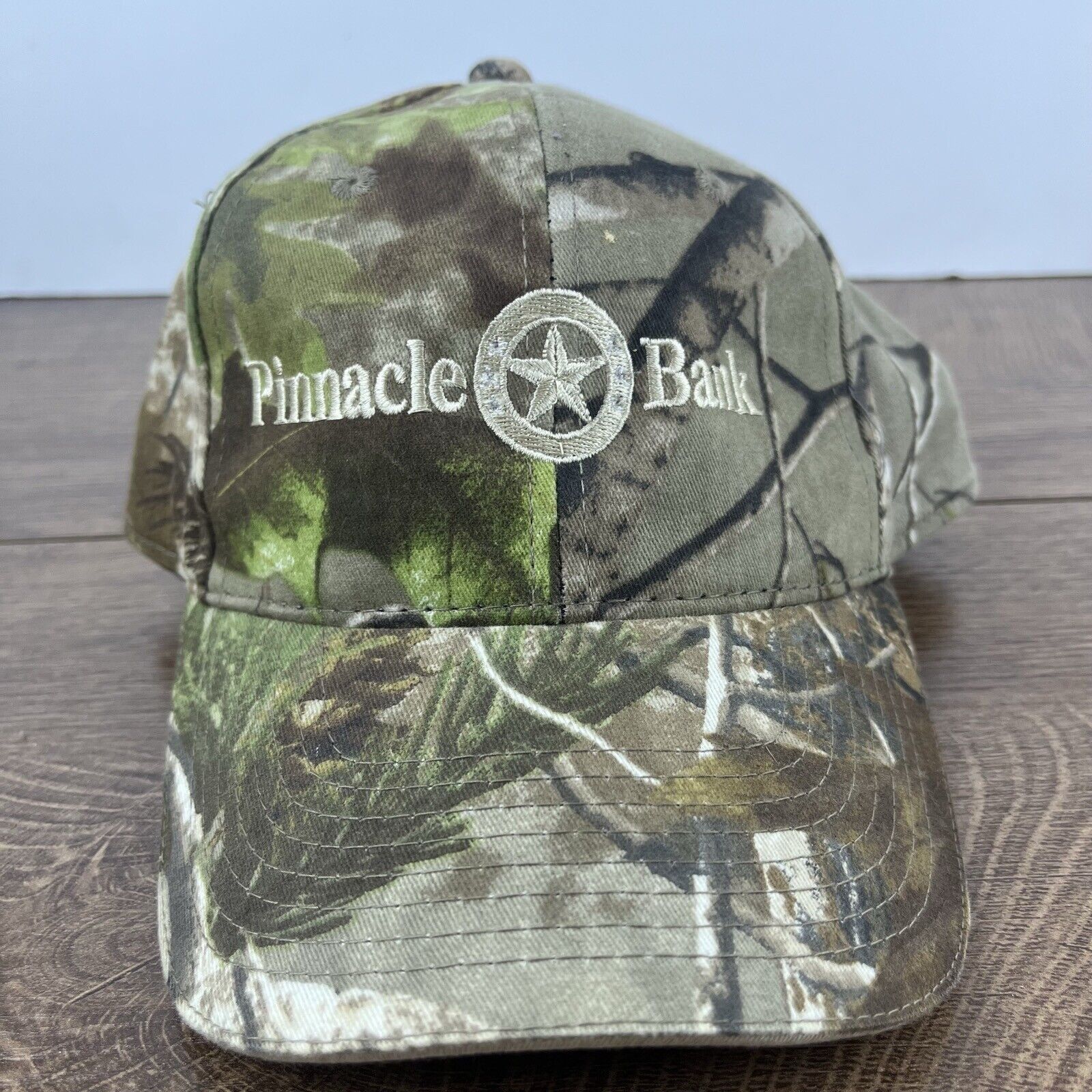 Other Pinnacle Bank Hat Adjustable Hat Camo Adjustable Hat Green A Size ONE SIZE - 3 Thumbnail