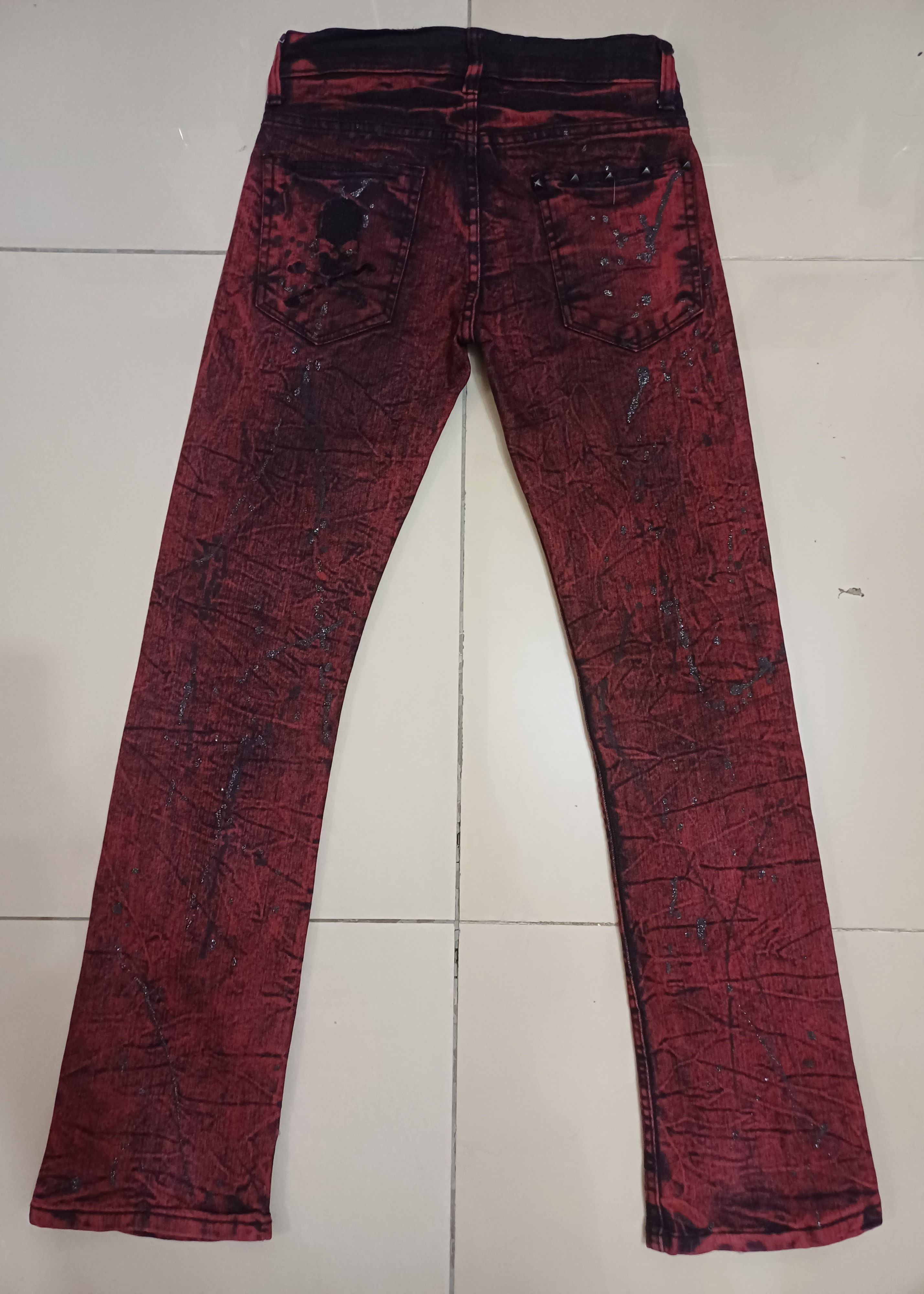 Other Crazy slim flared jeans 🔥 gothic/ punkers jeans🔥 Size US 30 / EU 46 - 2 Thumbnail