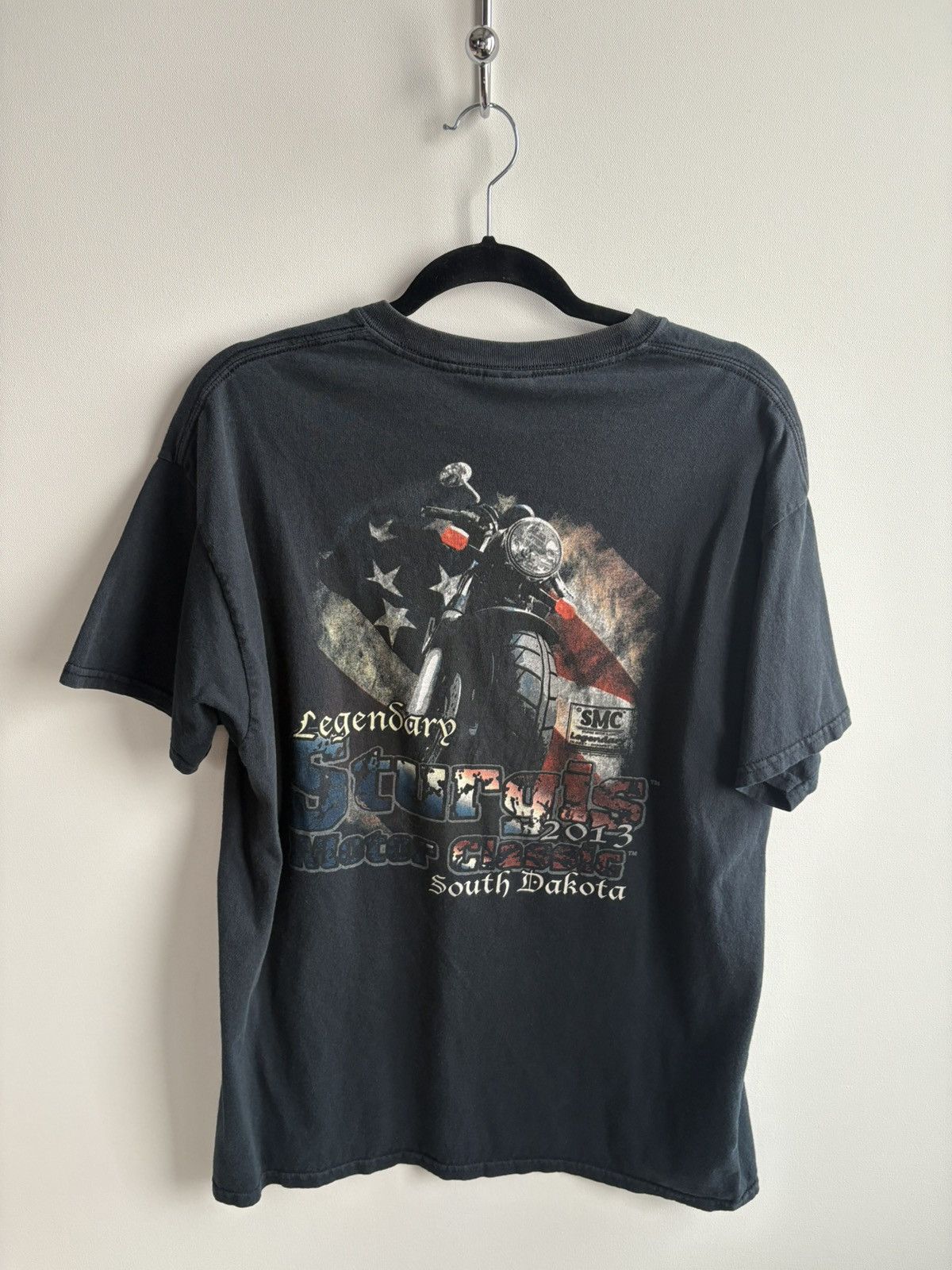 Harley Davidson Vintage Harley Davidson 2013 Sturgis Motorcycle Fade T-shirt Size US L / EU 52-54 / 3 - 9 Thumbnail