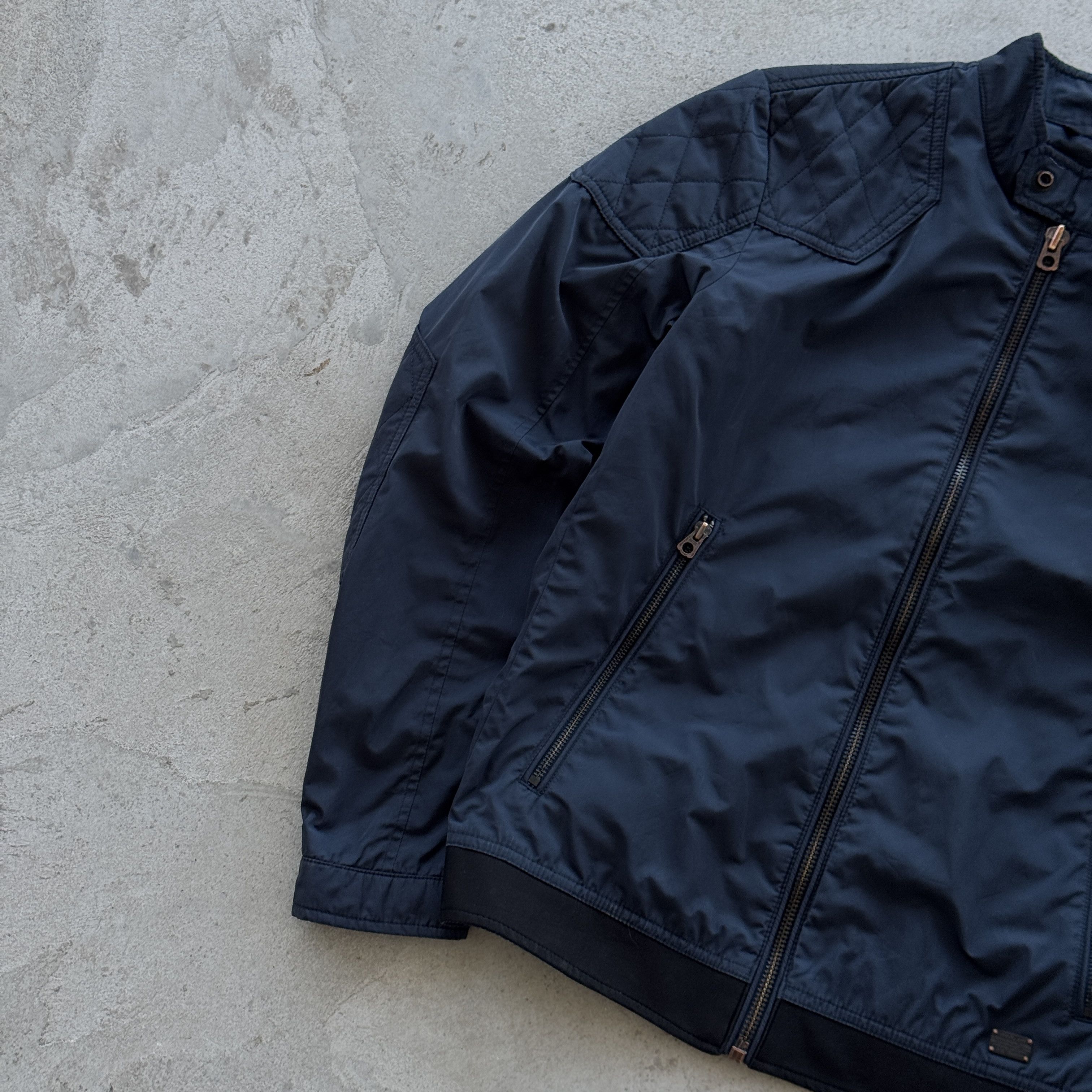 Diesel Vintage Diesel Moto Racer Bomber Jacket Quilted Shoulder Size US M / EU 48-50 / 2 - 3 Thumbnail