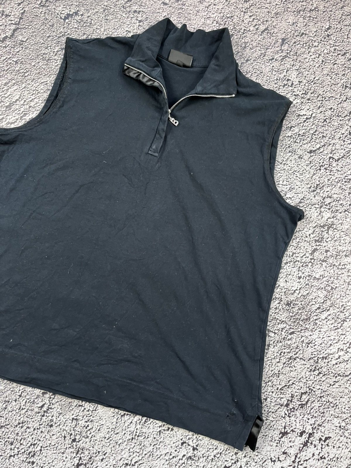 Bogner Vintage Bogner Black Sleeveless Half-Zip Polo size 46 Size L / US 10 / IT 46 - 3 Thumbnail