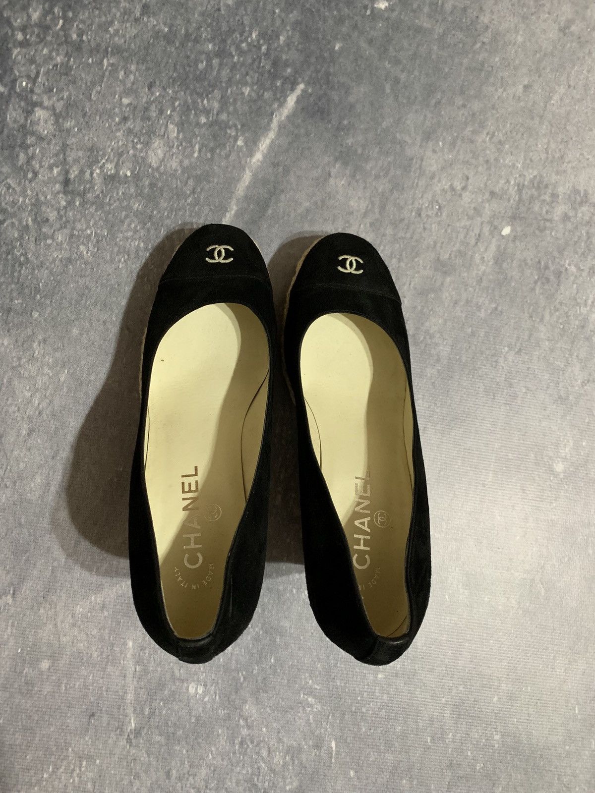 Chanel × Designer Authentic Chanel Platforms Sandals Women Black Size US 7.5 / IT 37.5 - 3 Thumbnail
