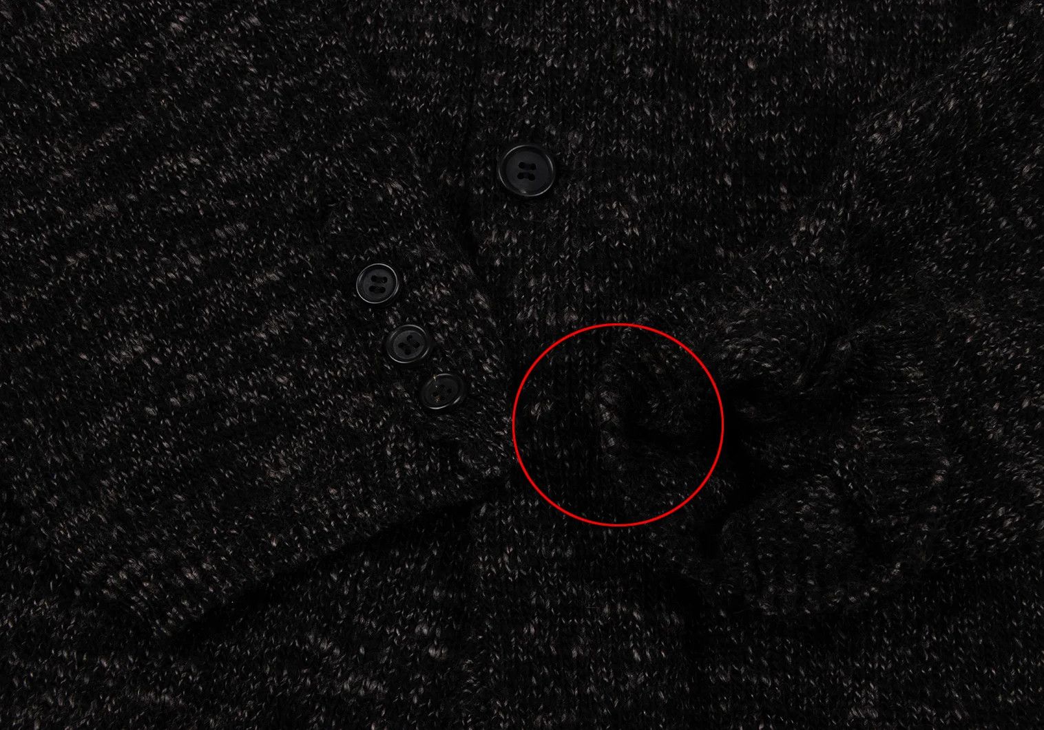 Yohji Yamamoto Yohji Yamamoto Wool Knit Jacket Charcoal Black M Size US M / EU 48-50 / 2 - 7 Thumbnail