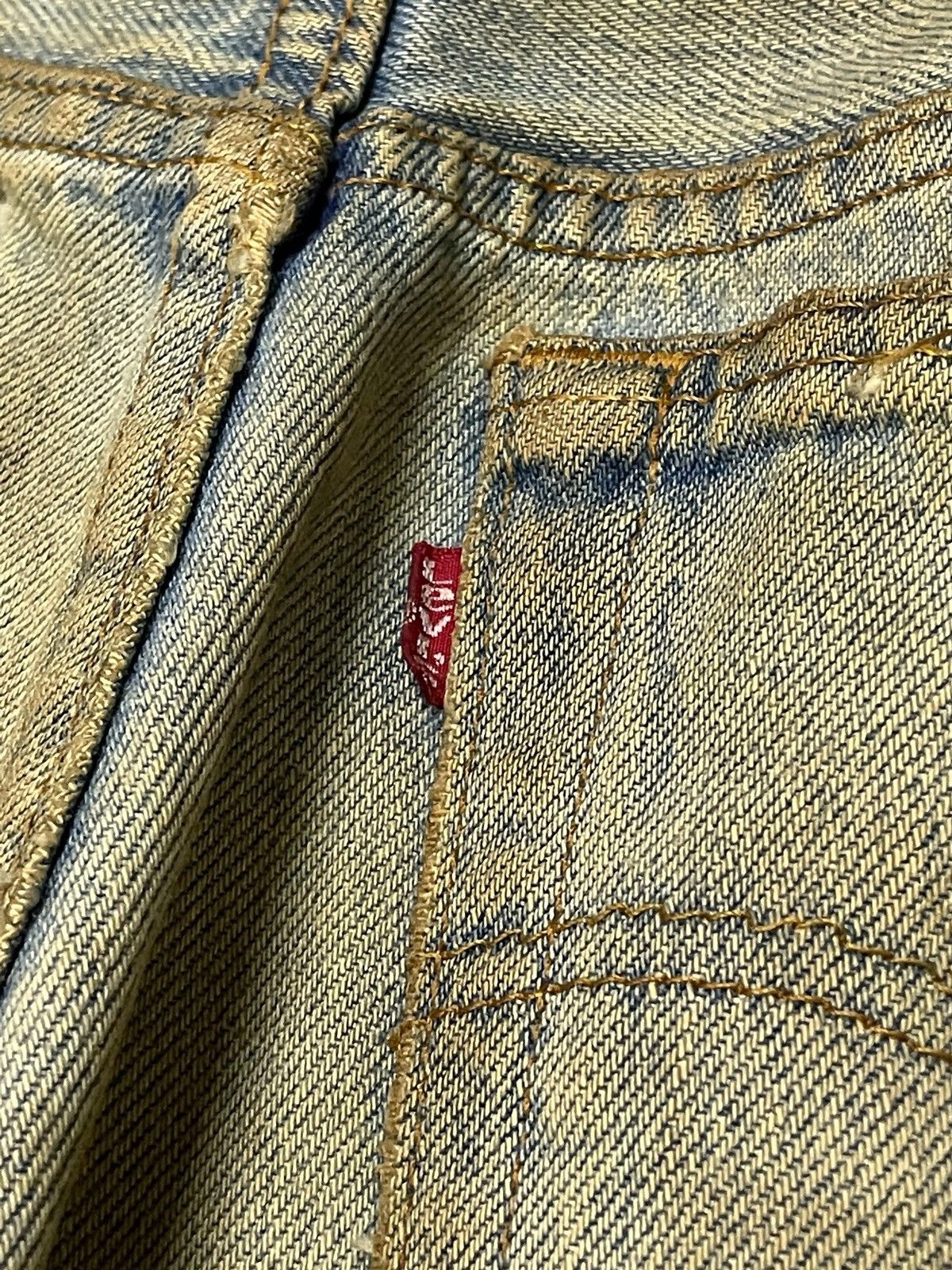 If Six Was Nine × Levi's × Vintage Vintage Levis 501 button fly rusty mud wash trashed Jeans Size US 30 / EU 46 - 17 Thumbnail