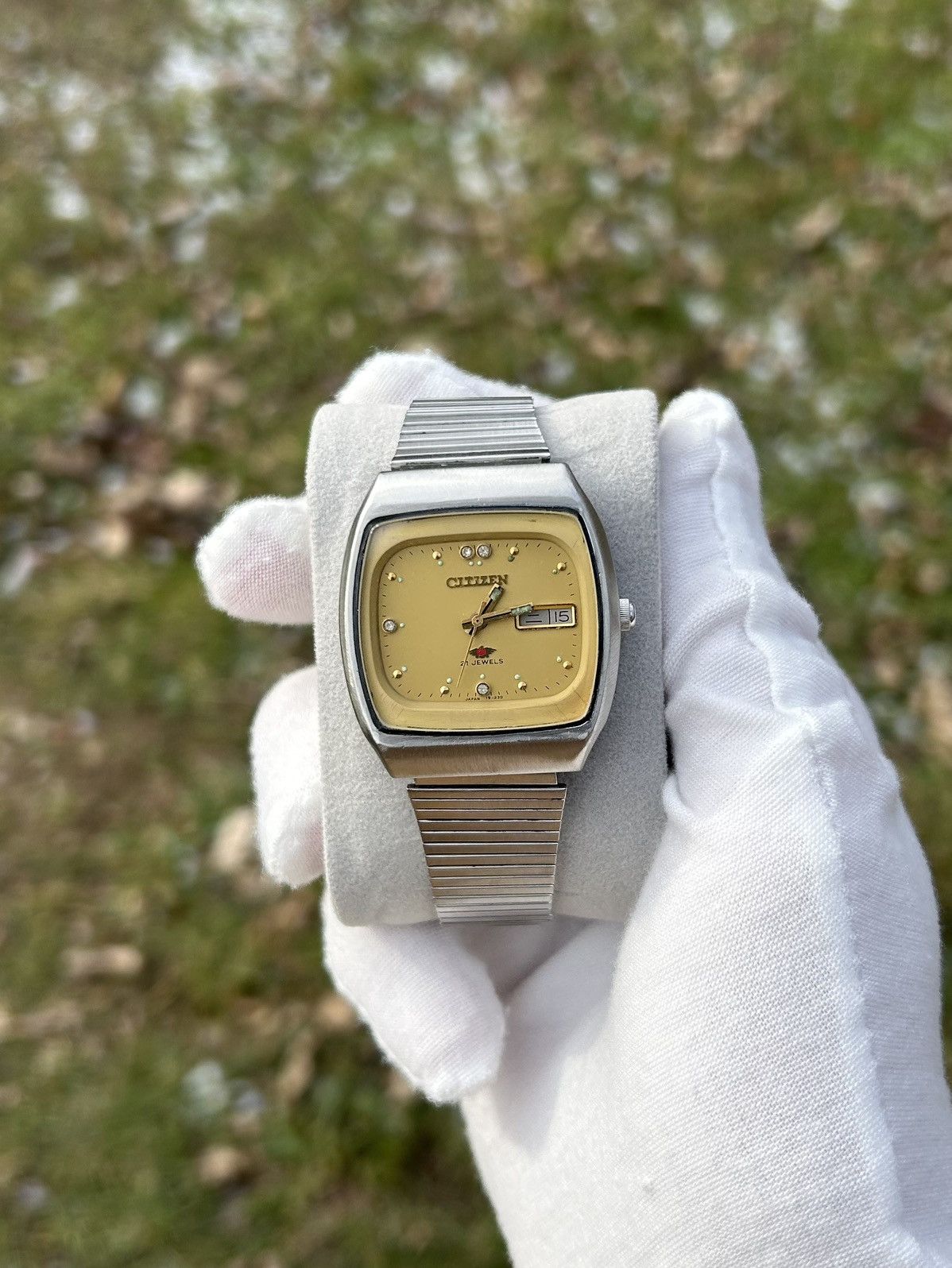 Citizen Watch Automatic Mechanical 1980's in Yellow, Men's