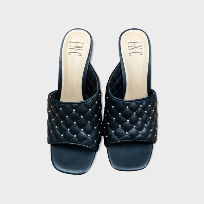 Macys INC International Concepts Black Quilted Mules | Size 8.5 Size US 8.5 / IT 38.5 - 6 Thumbnail