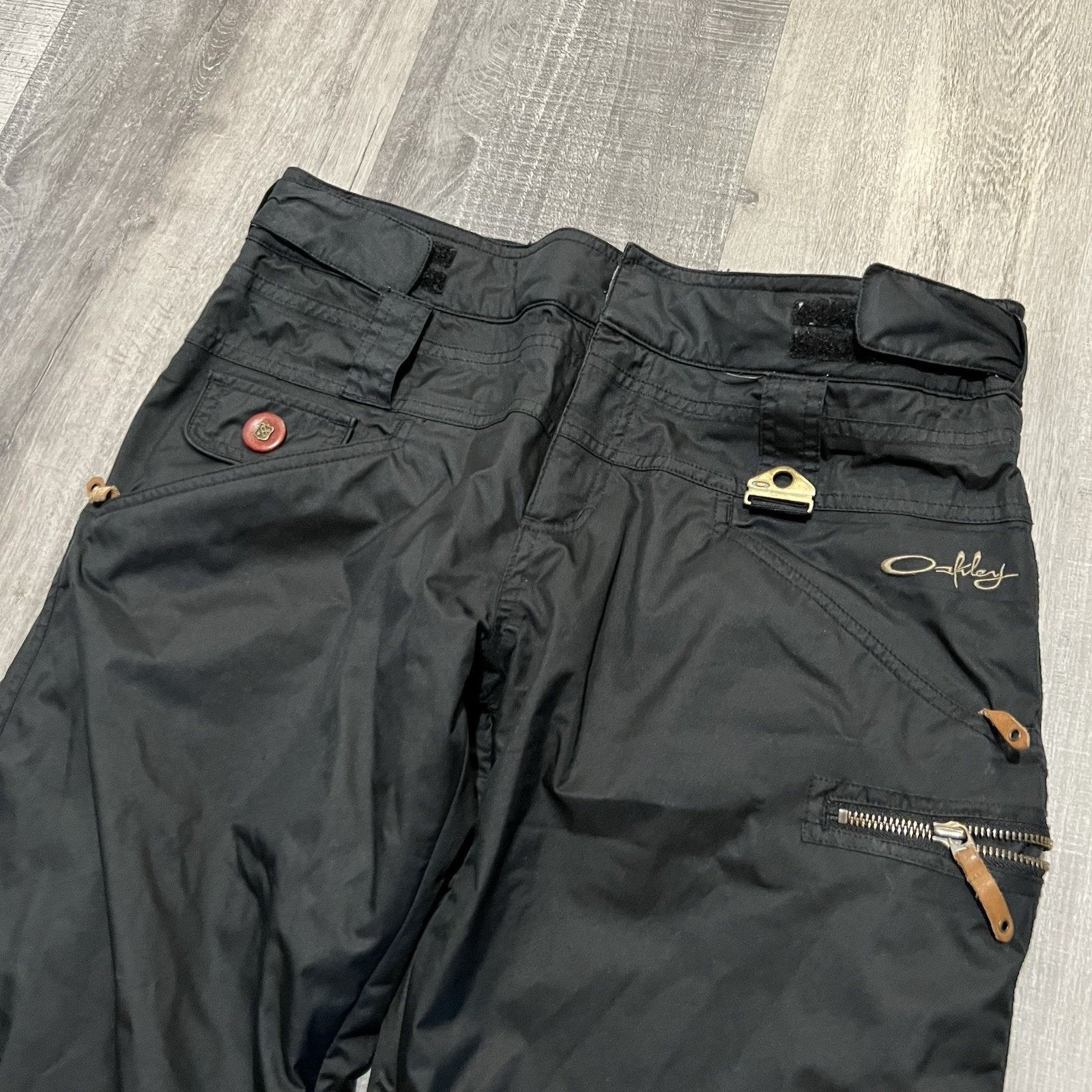 Oakley Oakley Snow Pants Black Ski Snowboard Bootcut Low Rise Size 32" / US 10 / IT 46 - 3 Thumbnail