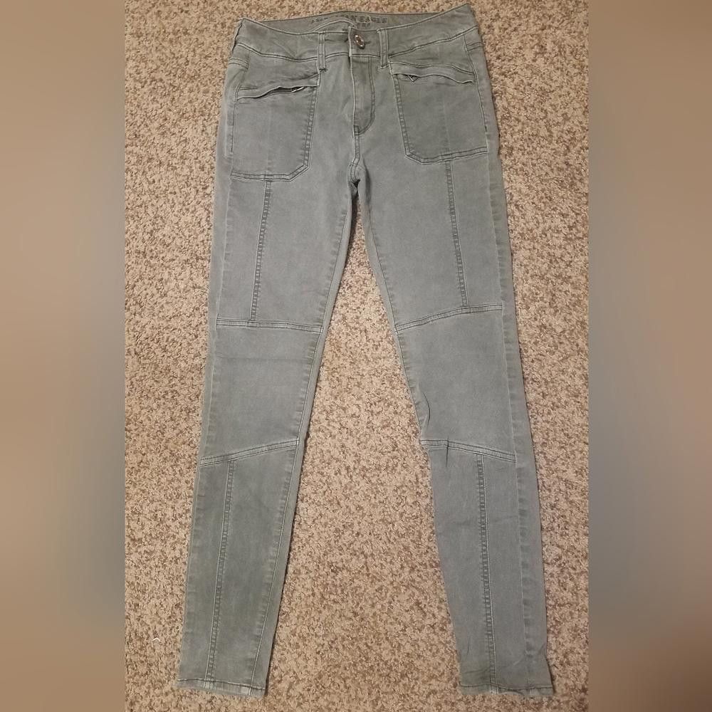 American Eagle Outfitters American Eagle Super Stretch Jegging Size 2 Size 26" / US 2 / IT 38 - 2 Thumbnail