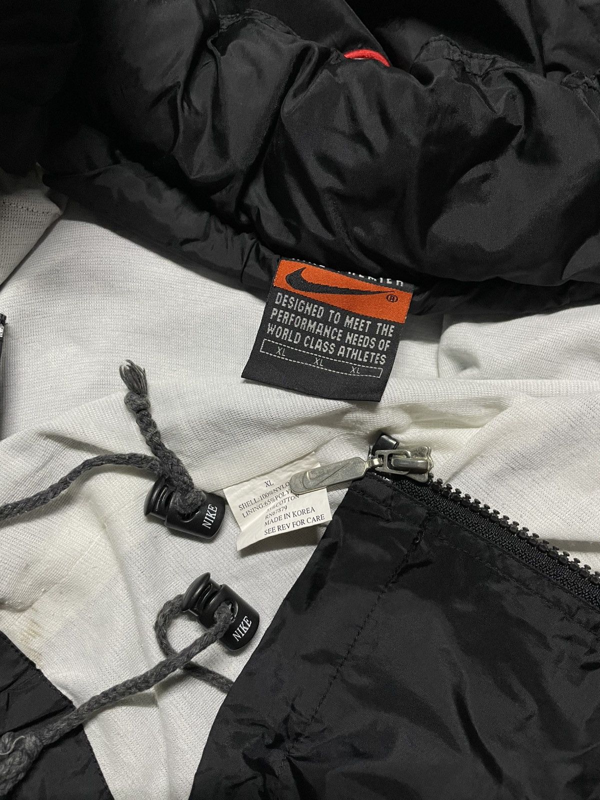 Nike × Vintage Nike Premier Just Do it Hidden hooded vintage jacket Size US L / EU 52-54 / 3 - 14 Thumbnail