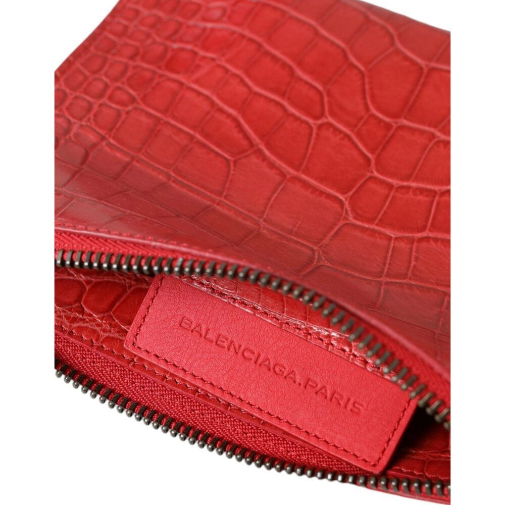 Balenciaga Balenciaga Exotic Red Alligator Leather Clutch Size ONE SIZE - 6 Thumbnail