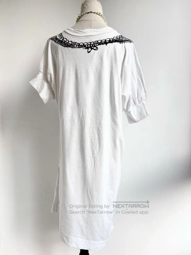 Vivienne Westwood Vivienne Westwood White Saturn Print Ruffle Dress with Irr Size M / US 6-8 / IT 42-44 - 5 Thumbnail