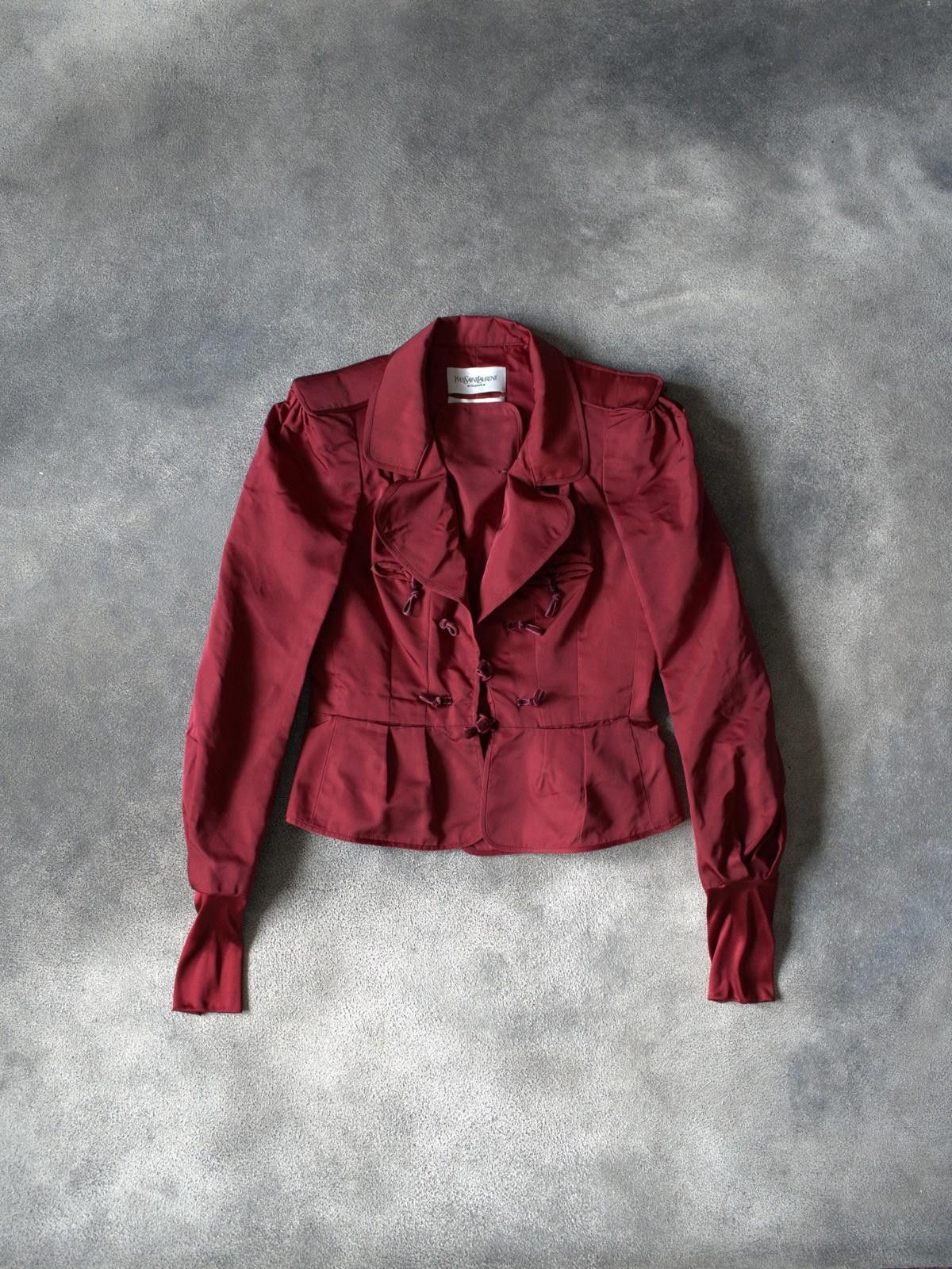 Yves Saint Laurent F/W 2004 Yves Saint Laurent by Tom Ford RUNWAY Pagoda Silk Size L / US 10 / IT 46 - 2 Thumbnail
