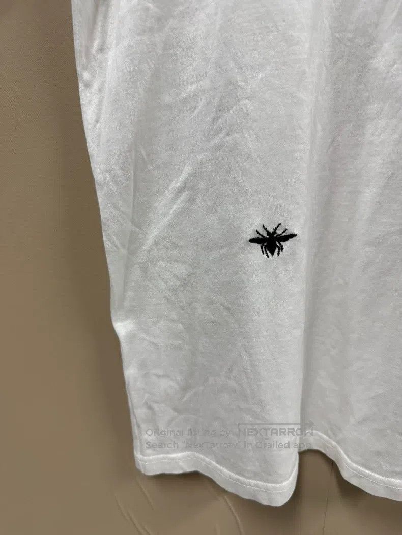 Dior Dior Bee-embroidered round-neck cotton short-sleeved Size US XS / EU 42 / 0 - 3 Thumbnail