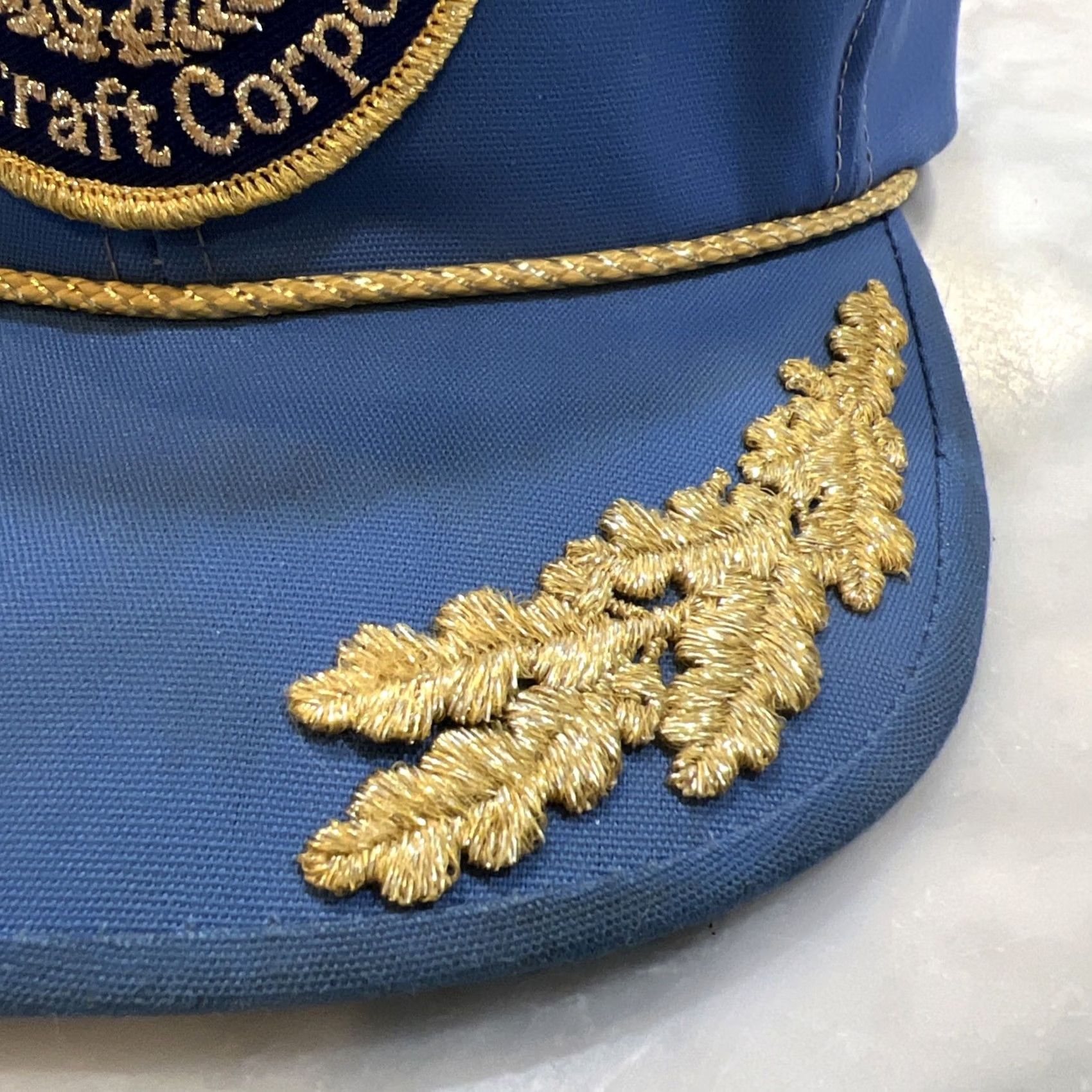 Vintage Towntalk Hat AdjustScrambled Eggs 1982 Beech Aircraft Corporation 50th Anniversary 6 Panel Adjustable Rope Men Blue Casual Baseball Cap Size ONE SIZE - 4 Thumbnail
