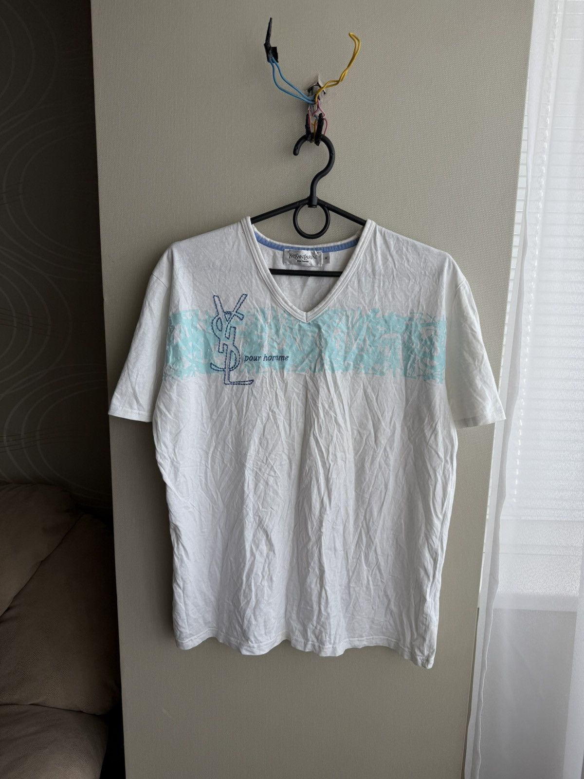 Yves Saint Laurent Vintage Yves Saint Laurent T Shirt Size US M / EU 48-50 / 2 - 1 Thumbnail