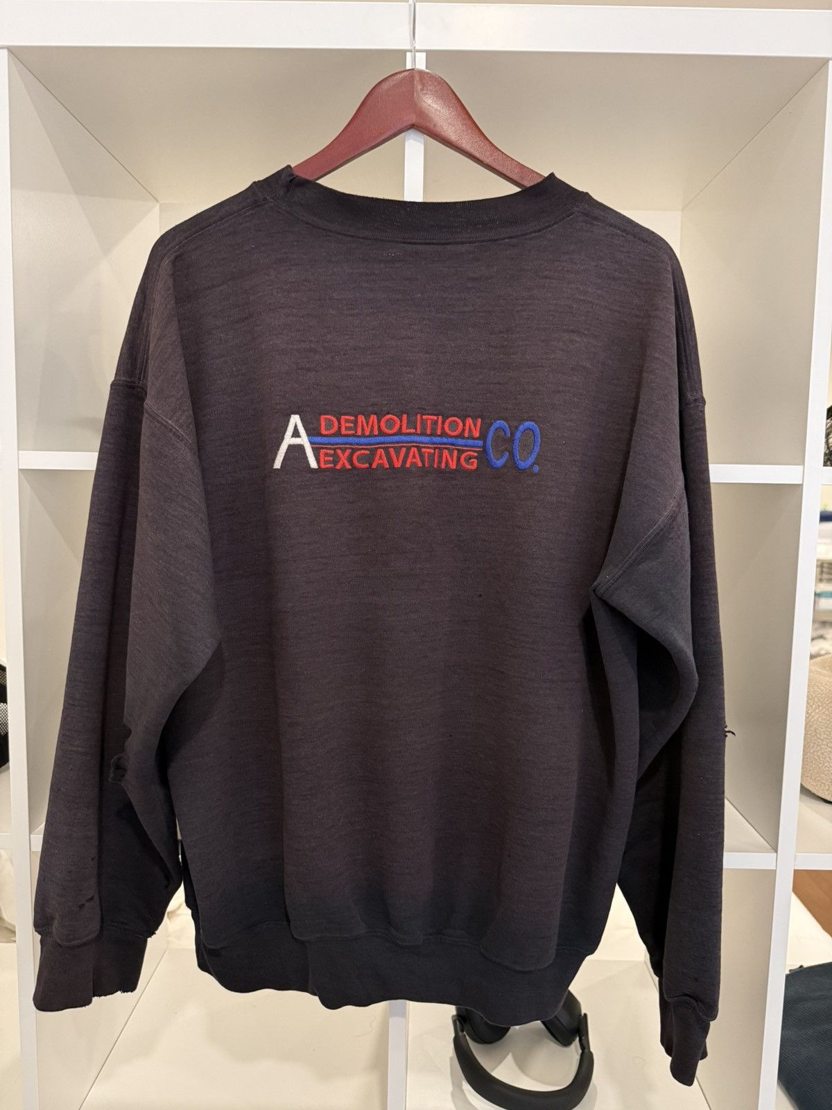 Vintage Thrashed and Faded Vintage Demolition Crewneck Size US L / EU 52-54 / 3 - 2 Thumbnail