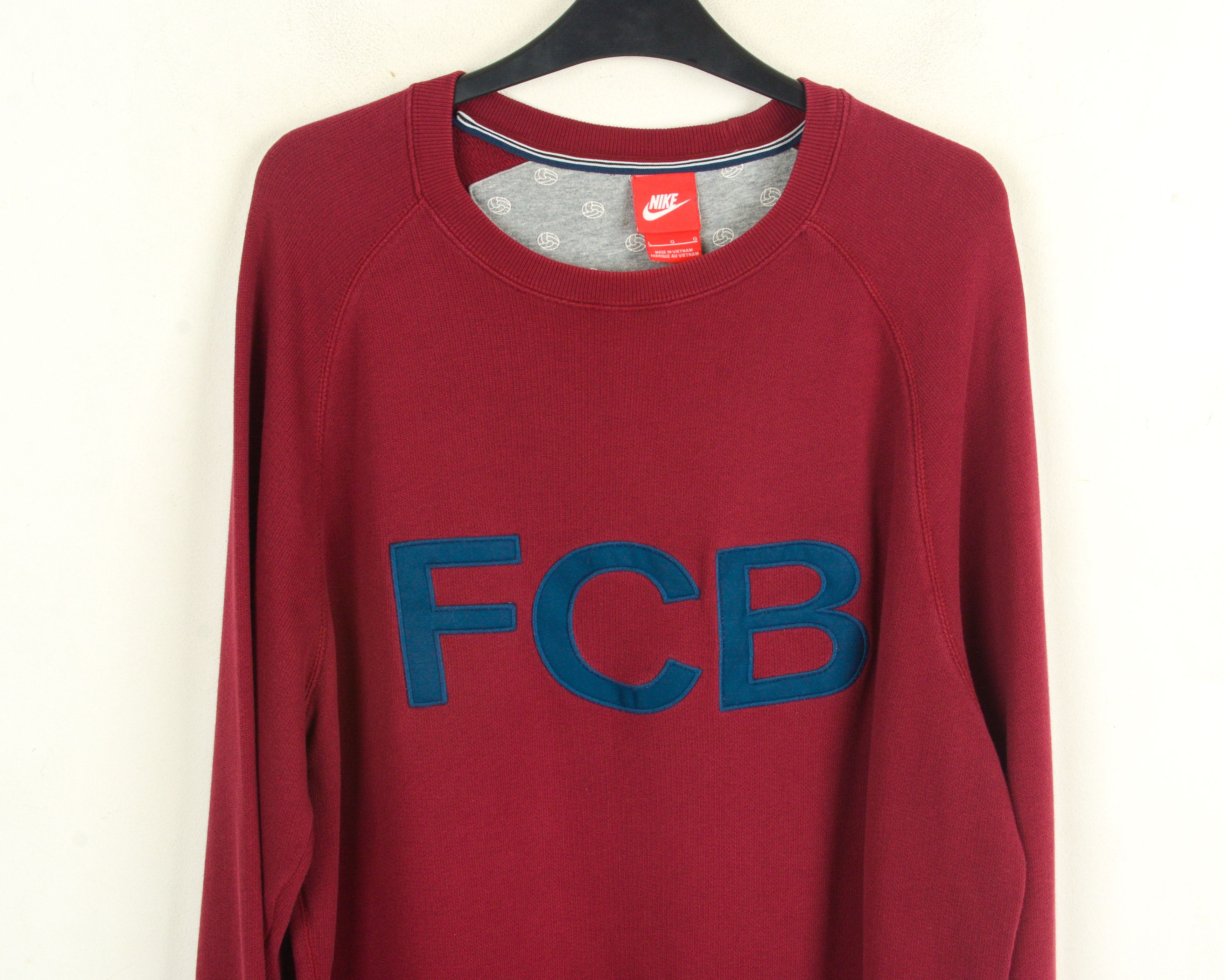 Other Men L Football Soccer Jumper FCB Pullover Sweatshirt VTG Size US L / EU 52-54 / 3 - 2 Thumbnail
