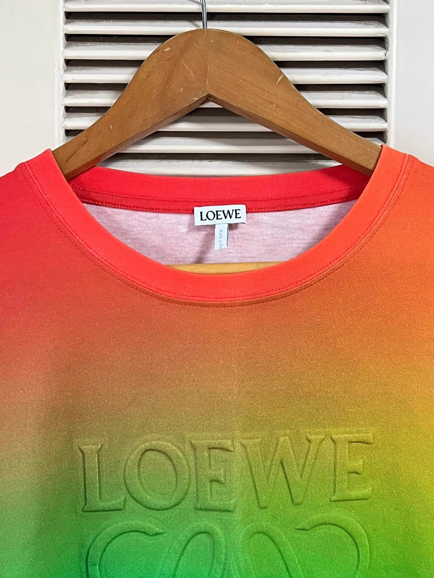 Loewe Loewe Rainbow Gradient Embossed Logo L Oversized T-shirt Size US L / EU 52-54 / 3 - 3 Thumbnail