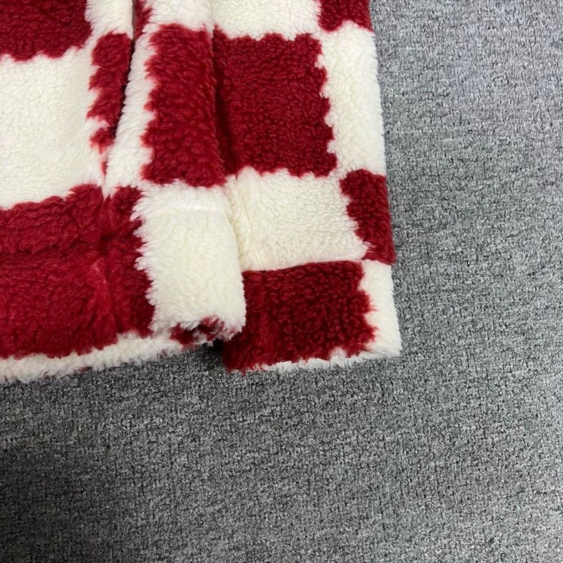 Louis Vuitton Louis Vuitton Red and white checkerboard teddy jacket 2505- Size US S / EU 44-46 / 1 - 3 Thumbnail