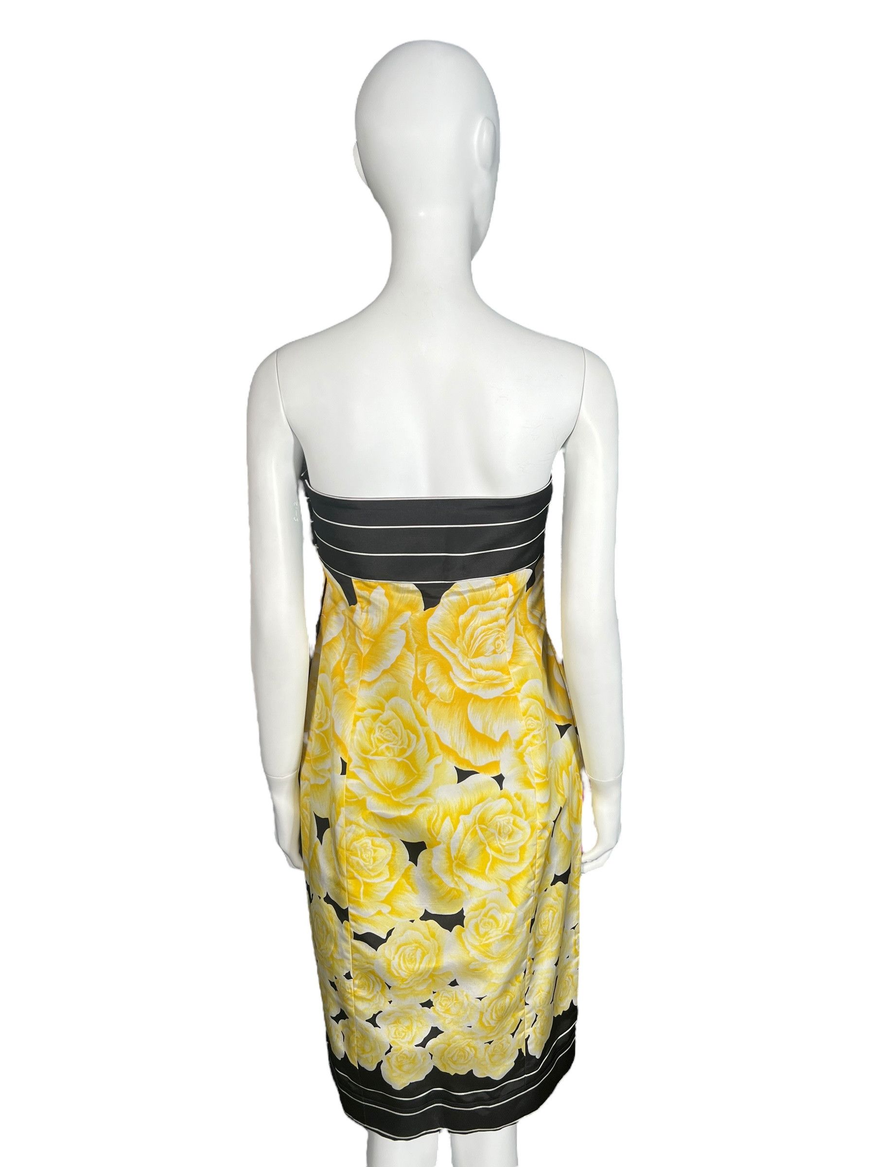 Versace Gianni Versace S/S 1988 1988 Strapless Silk Cocktail Dress Size L / US 10 / IT 46 - 4 Thumbnail