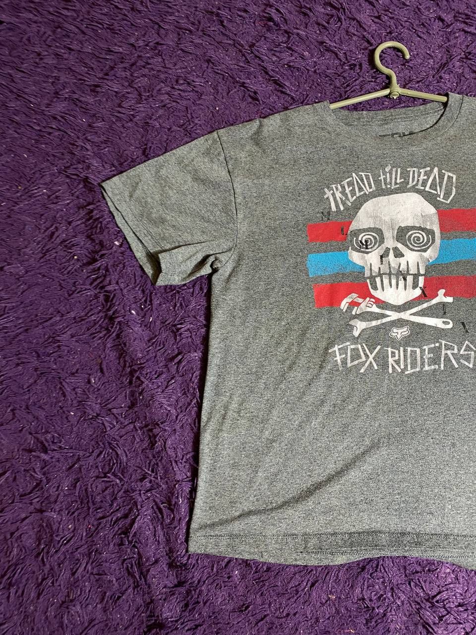 Fox Racing × Vintage Crazy vintage y2k fox racing skater grunge goth t-shirt Size US XL / EU 56 / 4 - 12 Thumbnail