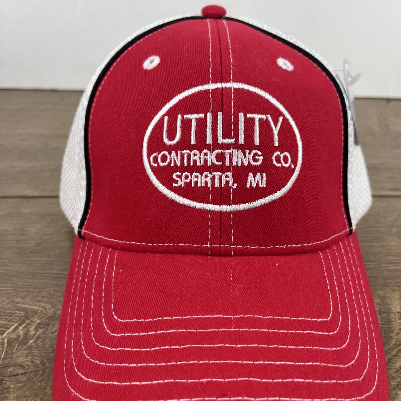 Other Utility Contracting Hat Sparta Michigan Red Adjustable Hat R Size ONE SIZE - 6 Thumbnail