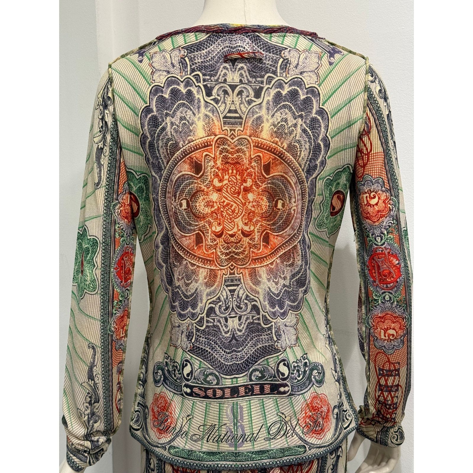 Jean Paul Gaultier 1990s Jean Paul Gaultier mesh print set top & skirt Size 38" / US 16 / IT 52 - 6 Thumbnail