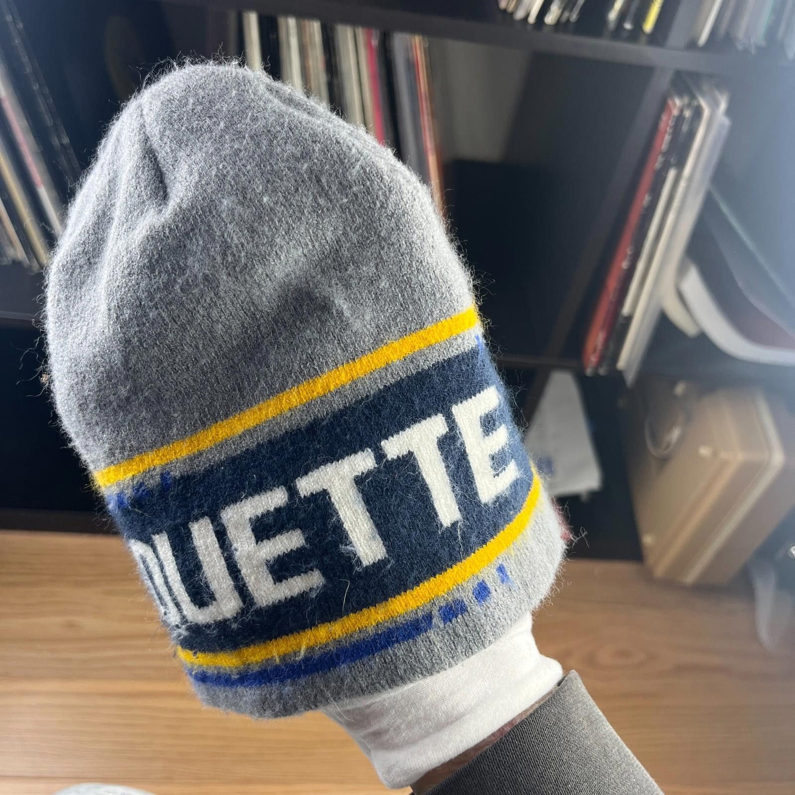 Nike Vintage Nike Marquette University Swoosh Hat Beanie Size ONE SIZE - 3 Thumbnail
