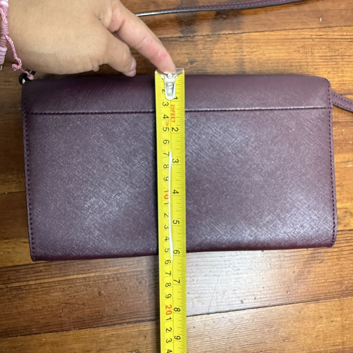 Kate Spade kate spade Plum Crossbody Wallet with Gold Logo Size ONE SIZE - 6 Thumbnail
